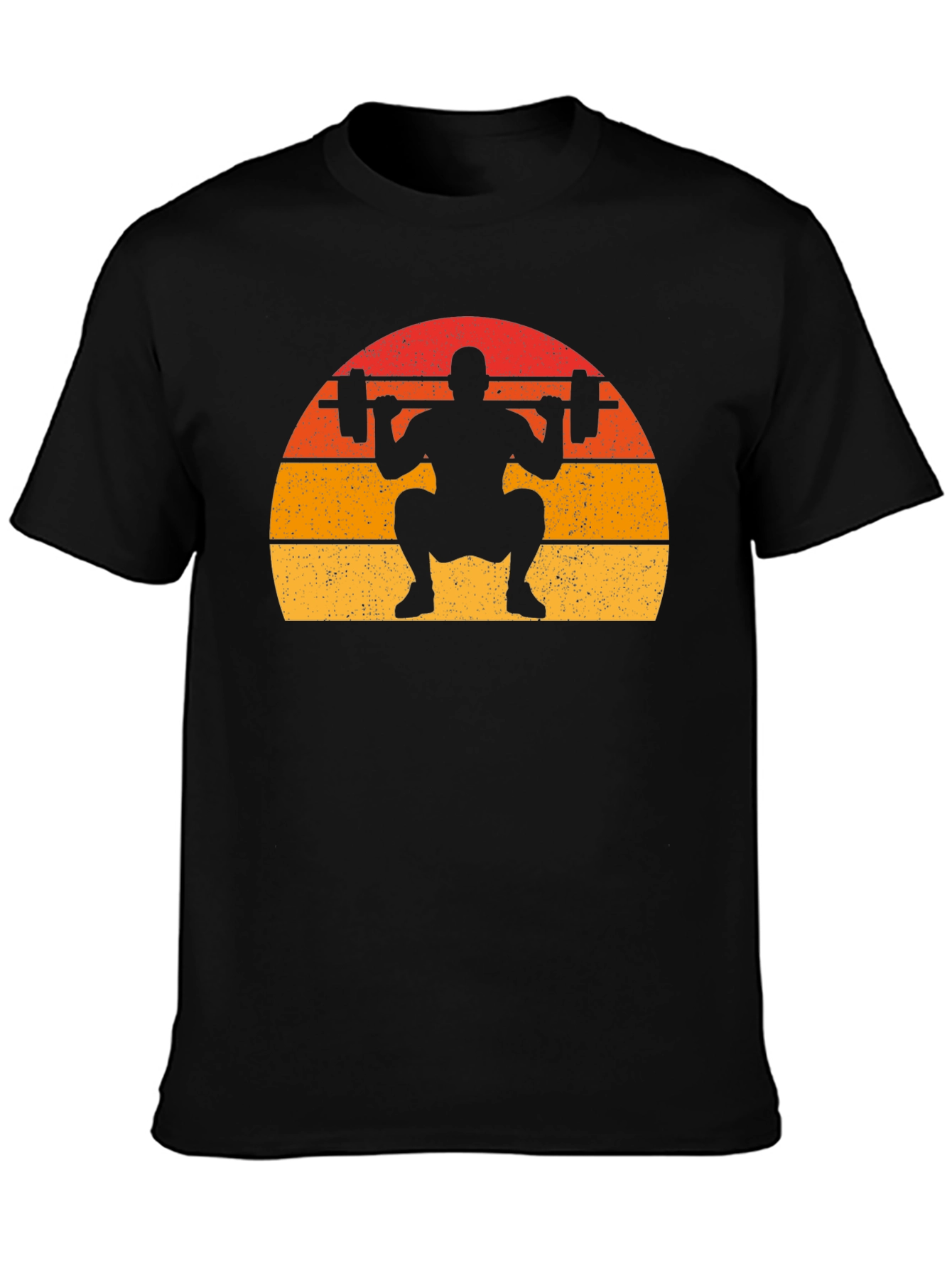 Retro Weightlifting Squat T-Shirt