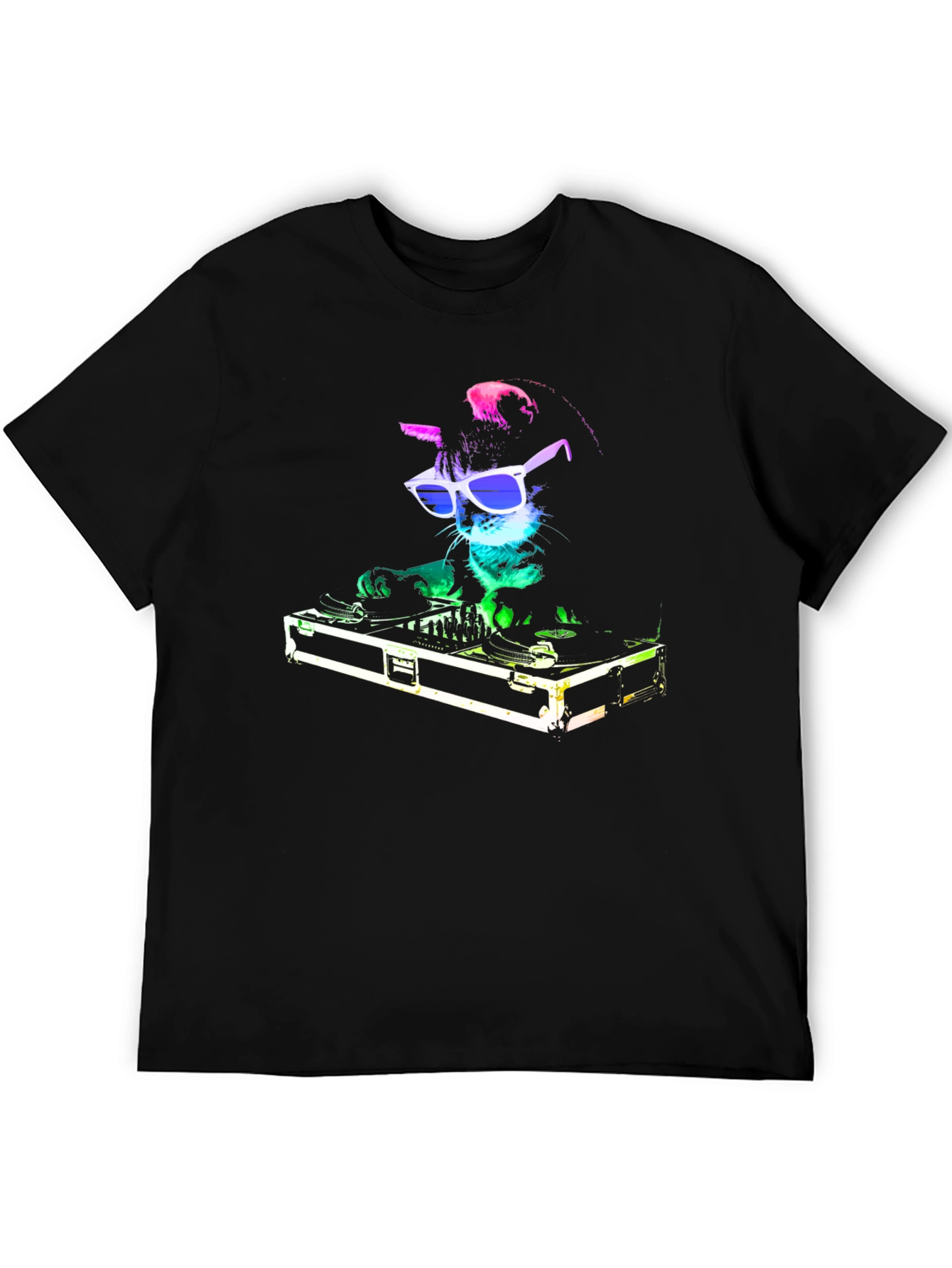 DJ Cat T-Shirt - Funny Party Animal Tee