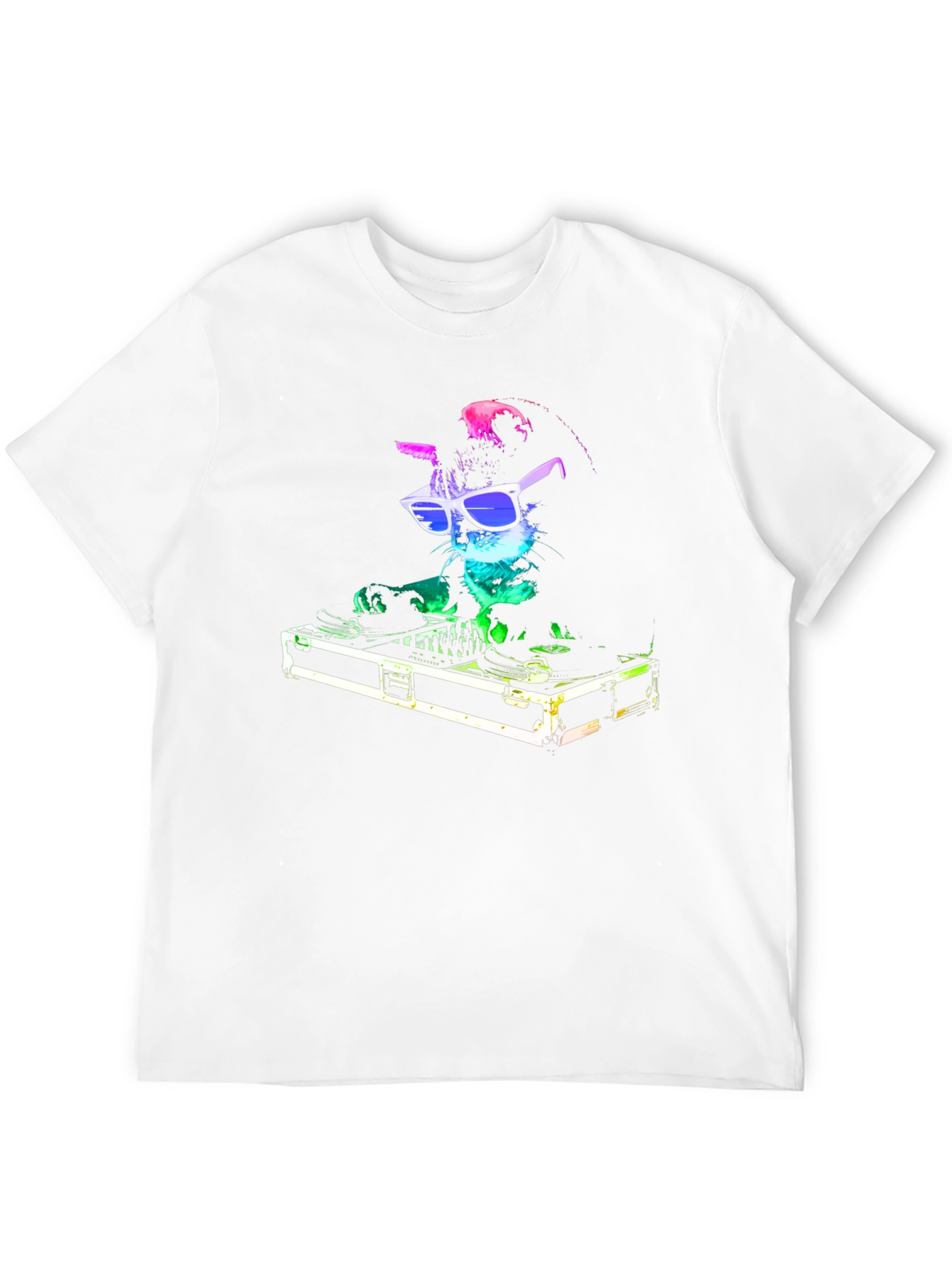 DJ Cat T-Shirt - Funny Party Animal Tee
