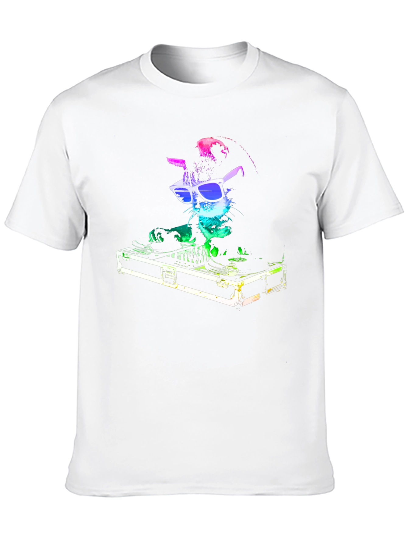 DJ Cat T-Shirt - Funny Party Animal Tee
