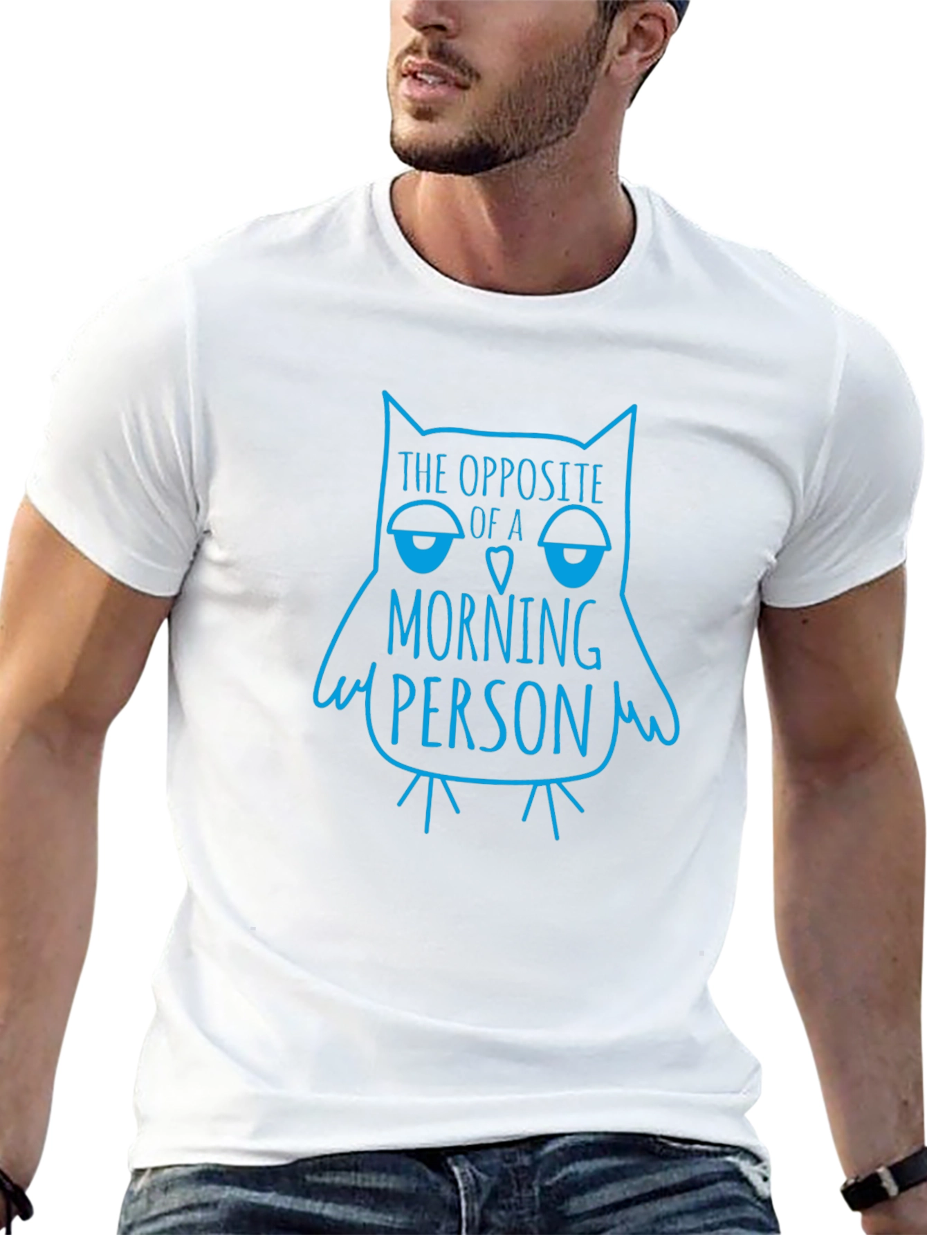 Owl Not a Morning Person Graphic T-Shirt