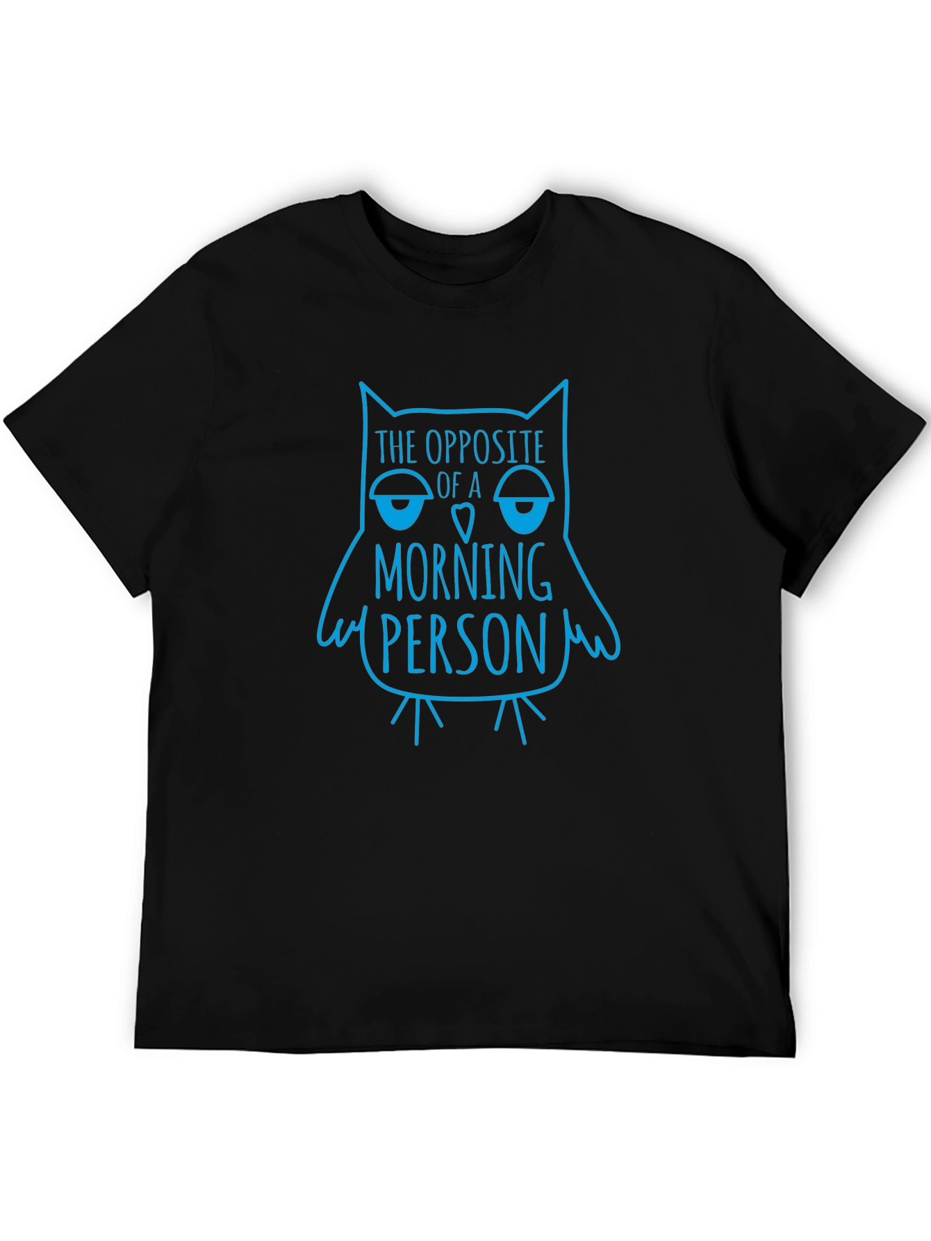 Owl Not a Morning Person Graphic T-Shirt