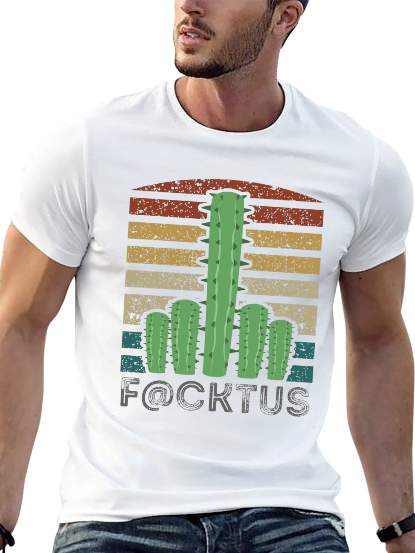 F@CKTUS Cactus Graphic T-Shirt Funny Plant Tee