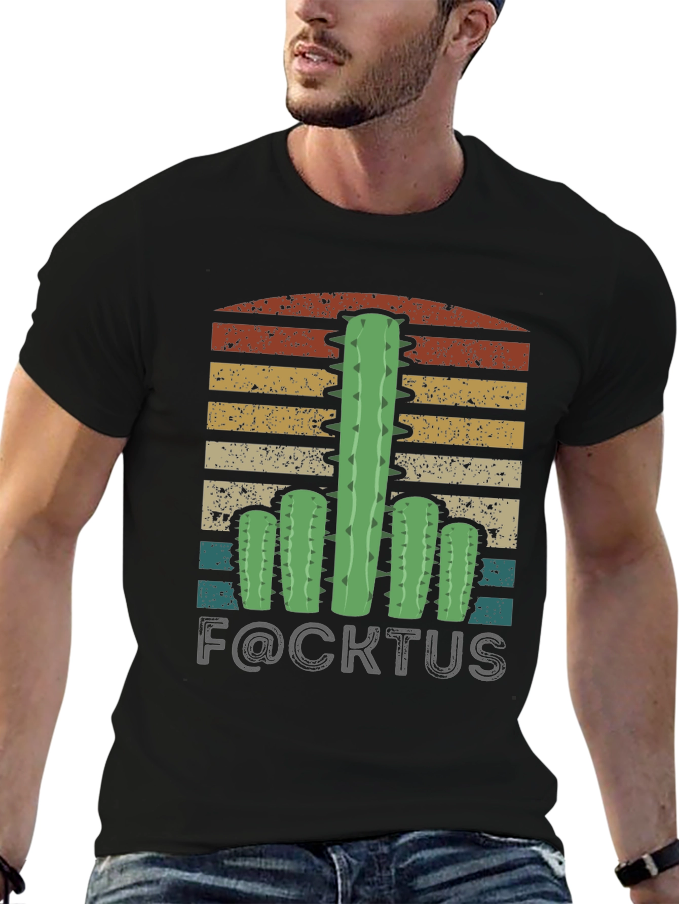 F@CKTUS Cactus Graphic T-Shirt Funny Plant Tee