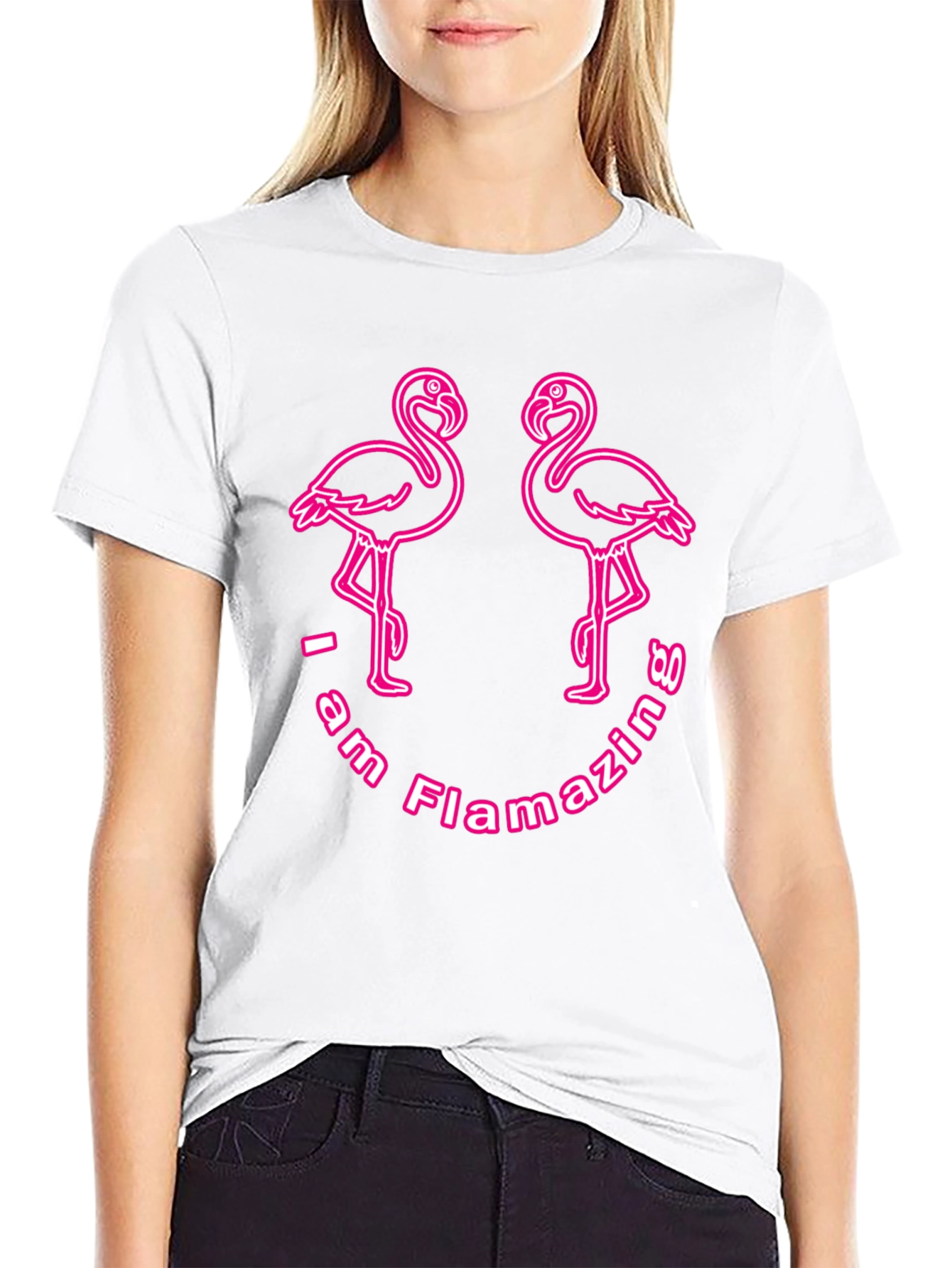 Flamazing Flamingo T-Shirt - Black