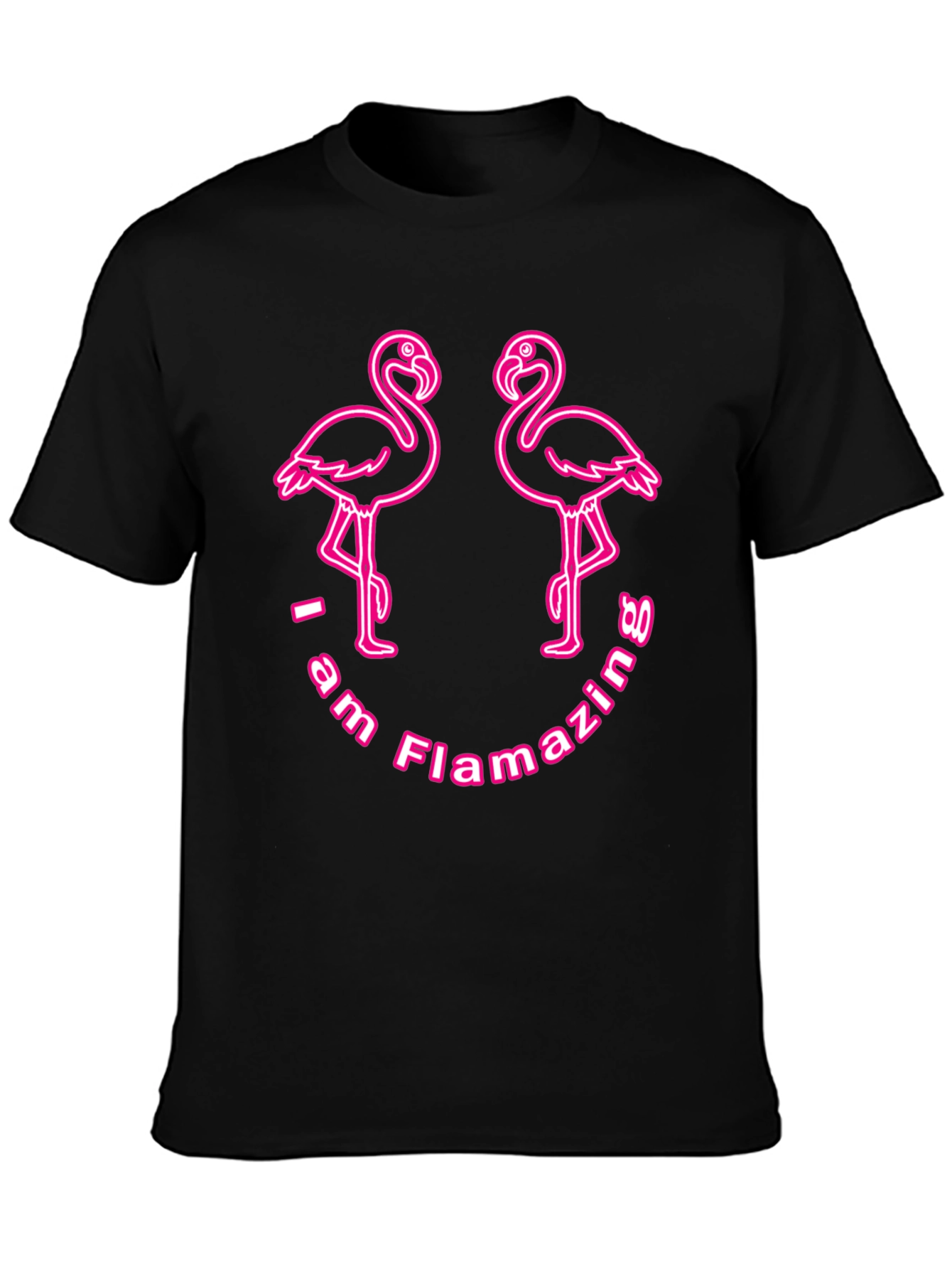 Flamazing Flamingo T-Shirt - Black