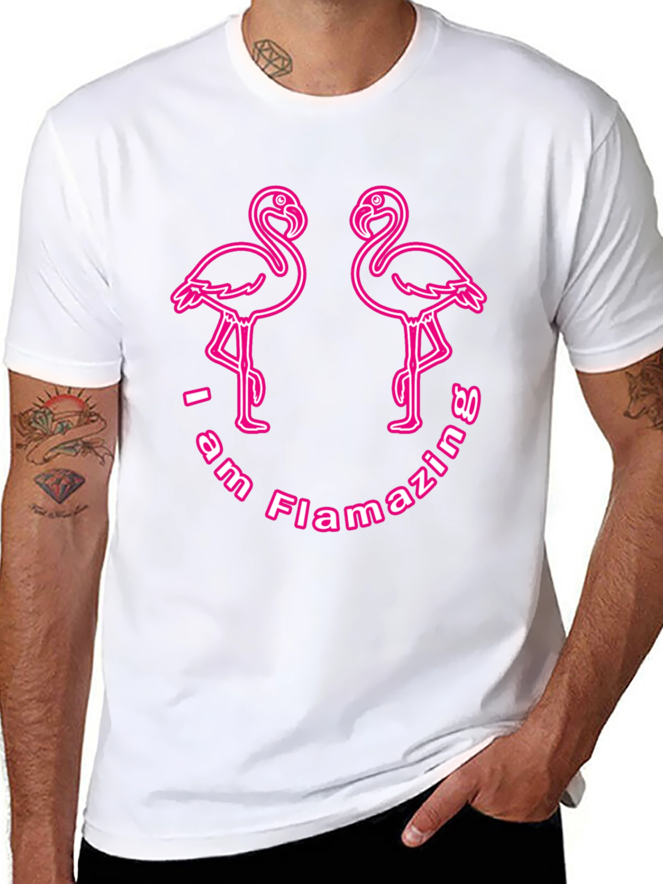 Flamazing Flamingo T-Shirt - Black