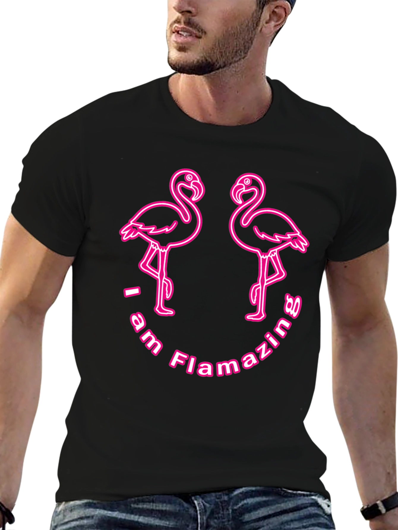 Flamazing Flamingo T-Shirt - Black