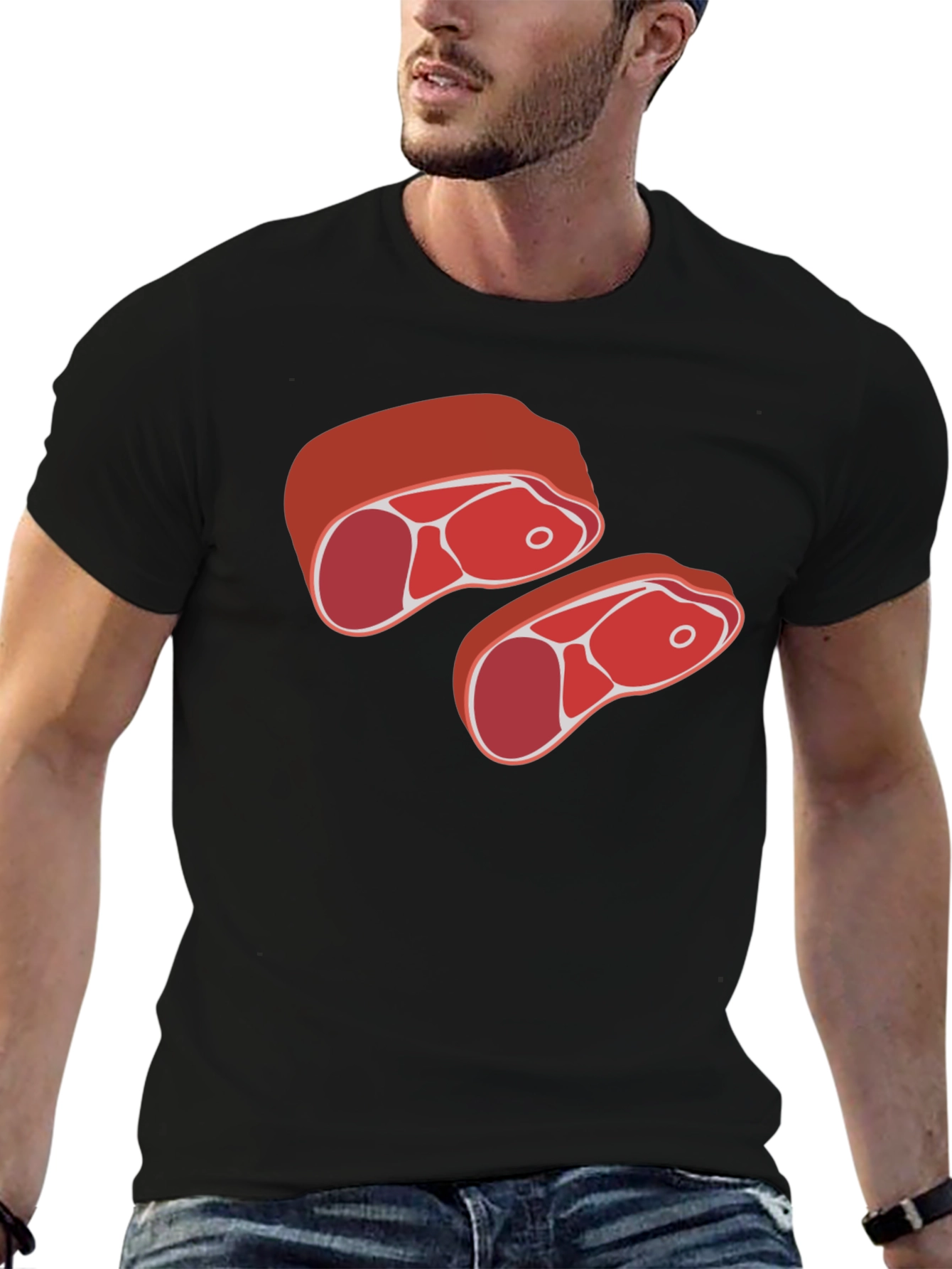 Steak Graphic Tee - Funny Foodie T-Shirt