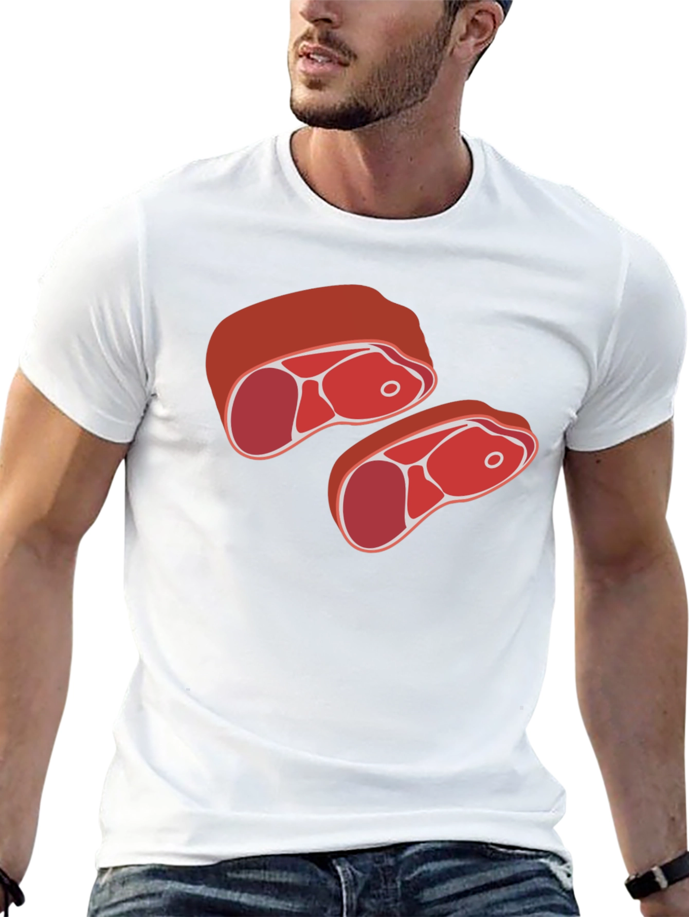 Steak Graphic Tee - Funny Foodie T-Shirt