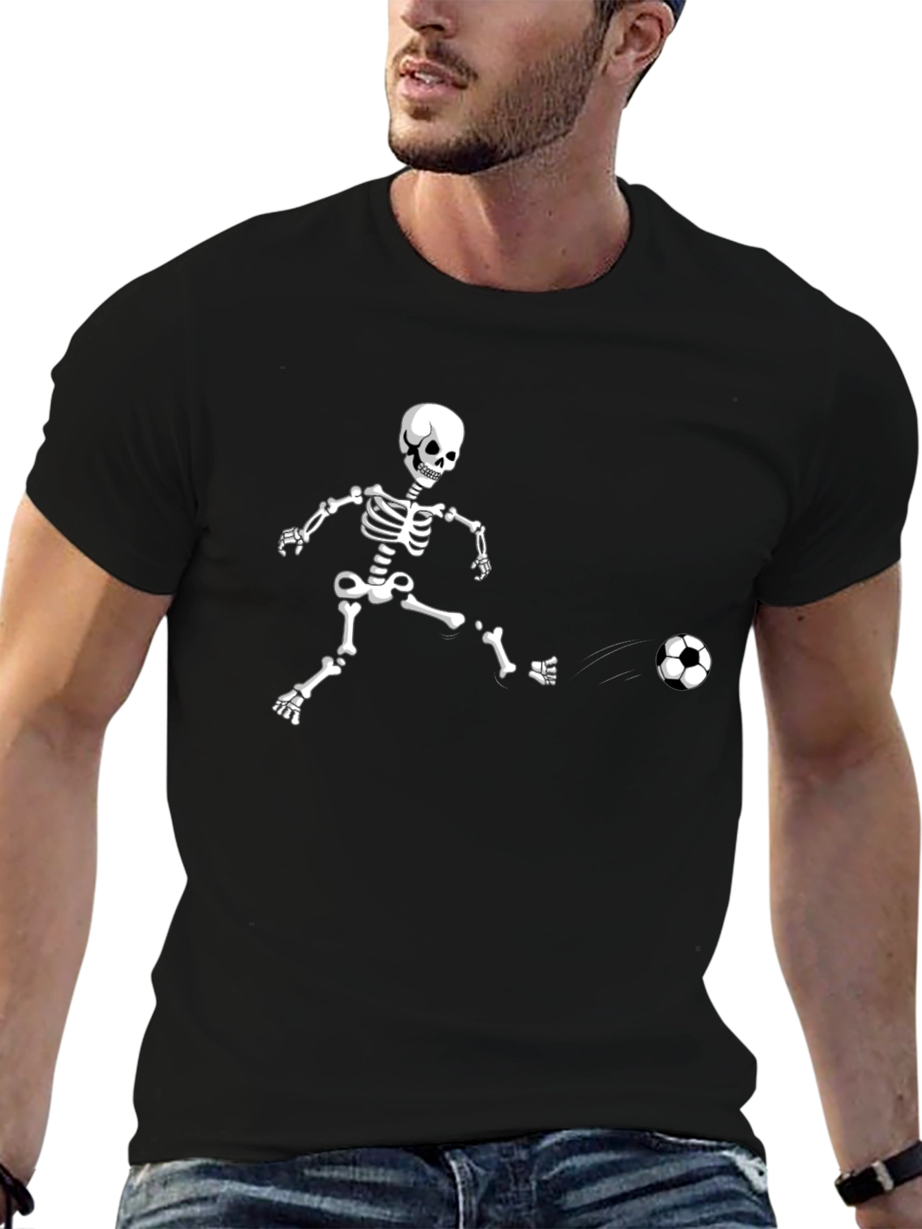 Skeleton Soccer Player T-Shirt