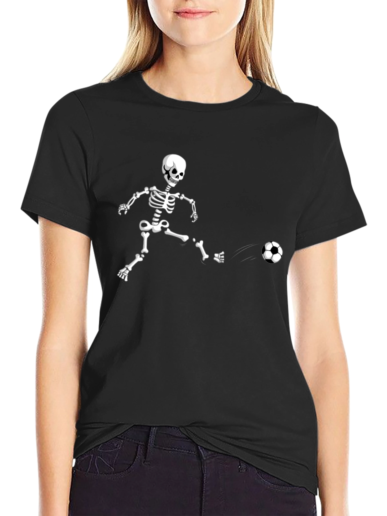 Skeleton Soccer Player T-Shirt