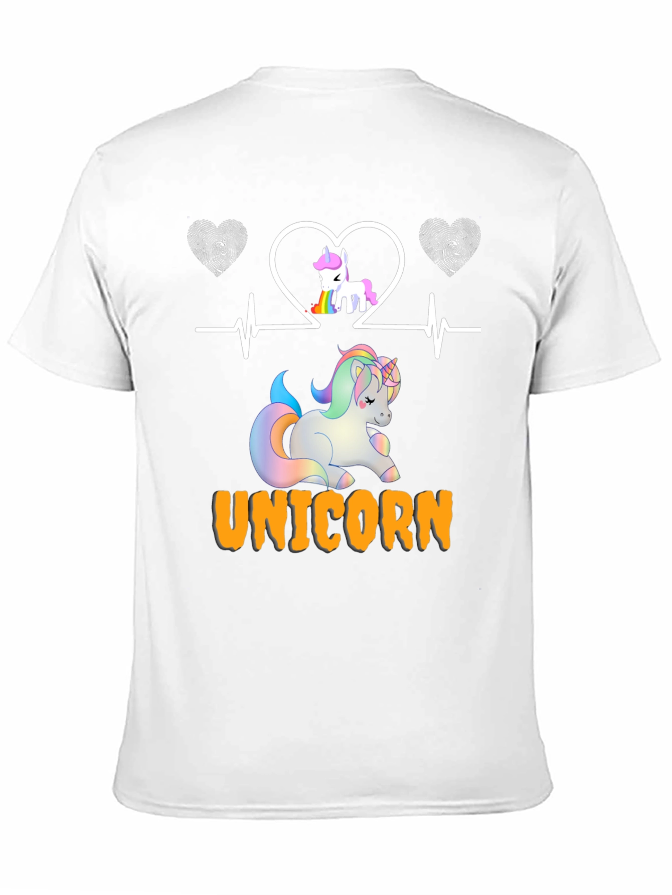 Unicorn Heartbeat Graphic T-Shirt