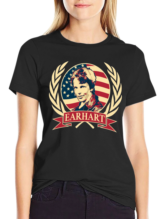 Amelia Earhart T-Shirt - Aviation Legend Tee