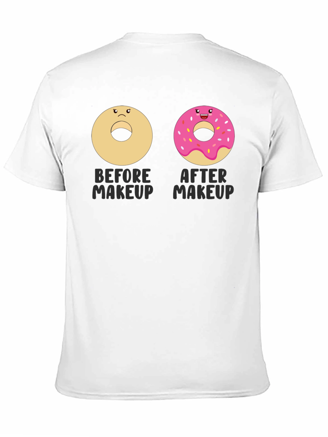 Funny Donut Makeup T-Shirt