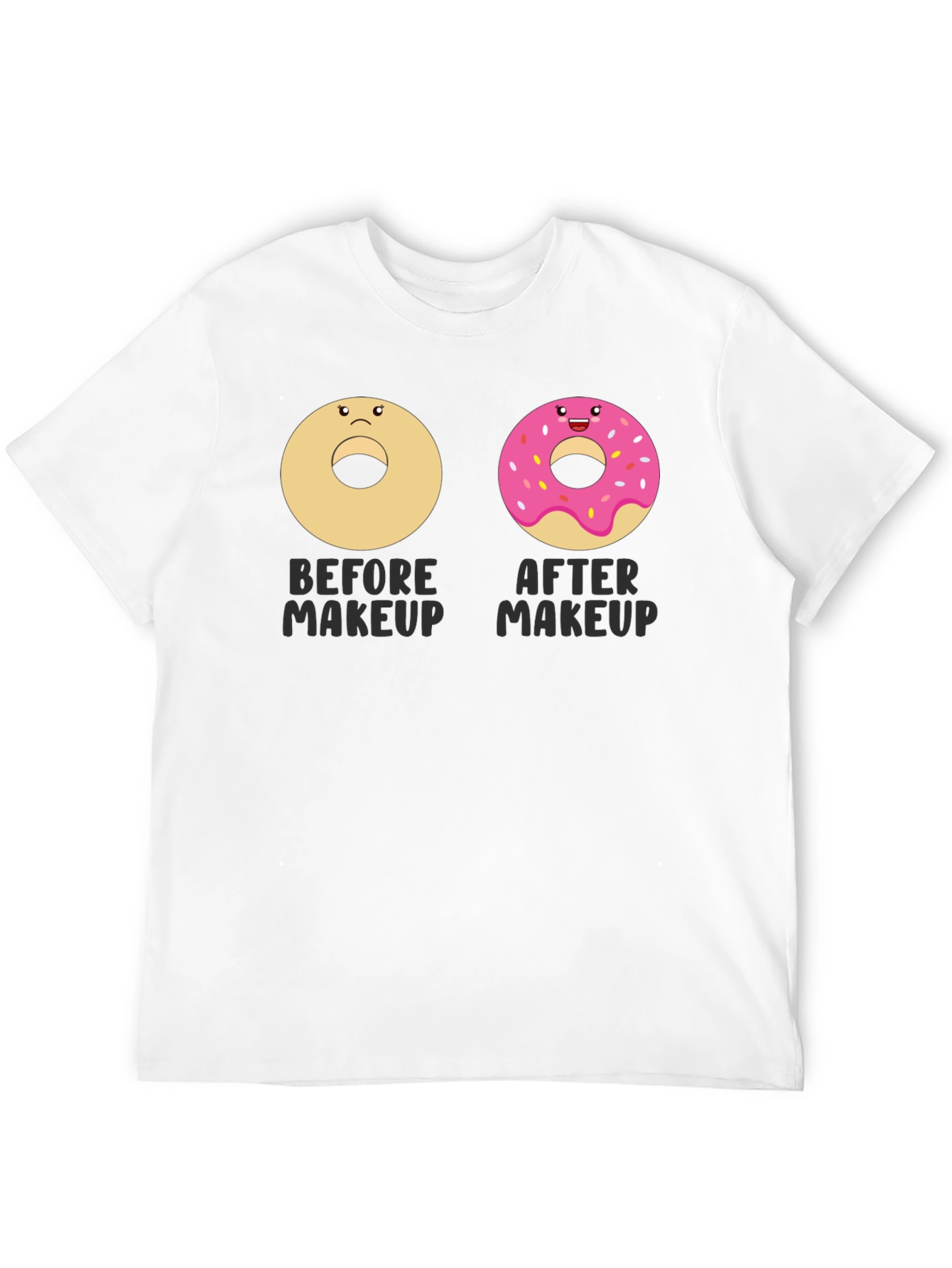 Funny Donut Makeup T-Shirt