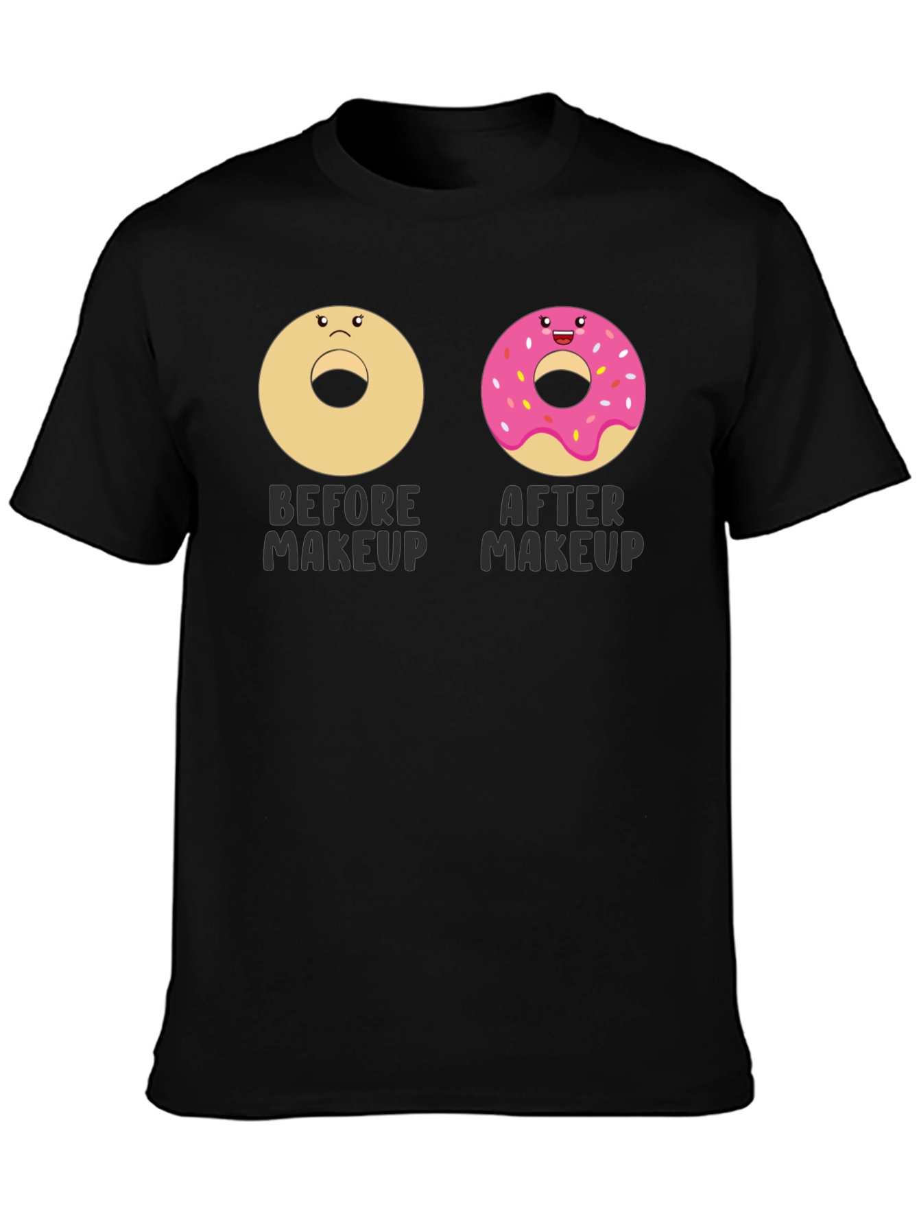 Funny Donut Makeup T-Shirt