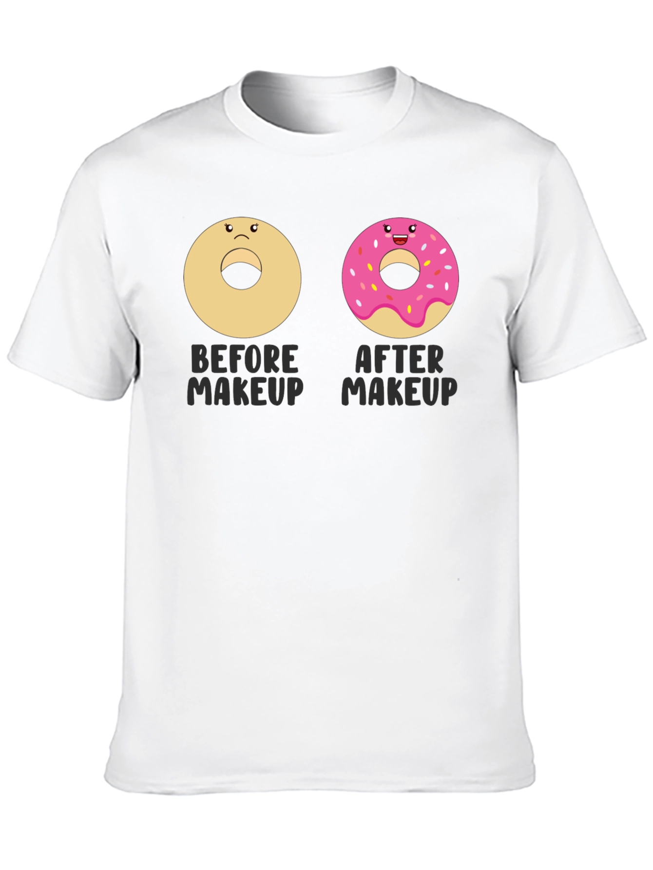 Funny Donut Makeup T-Shirt