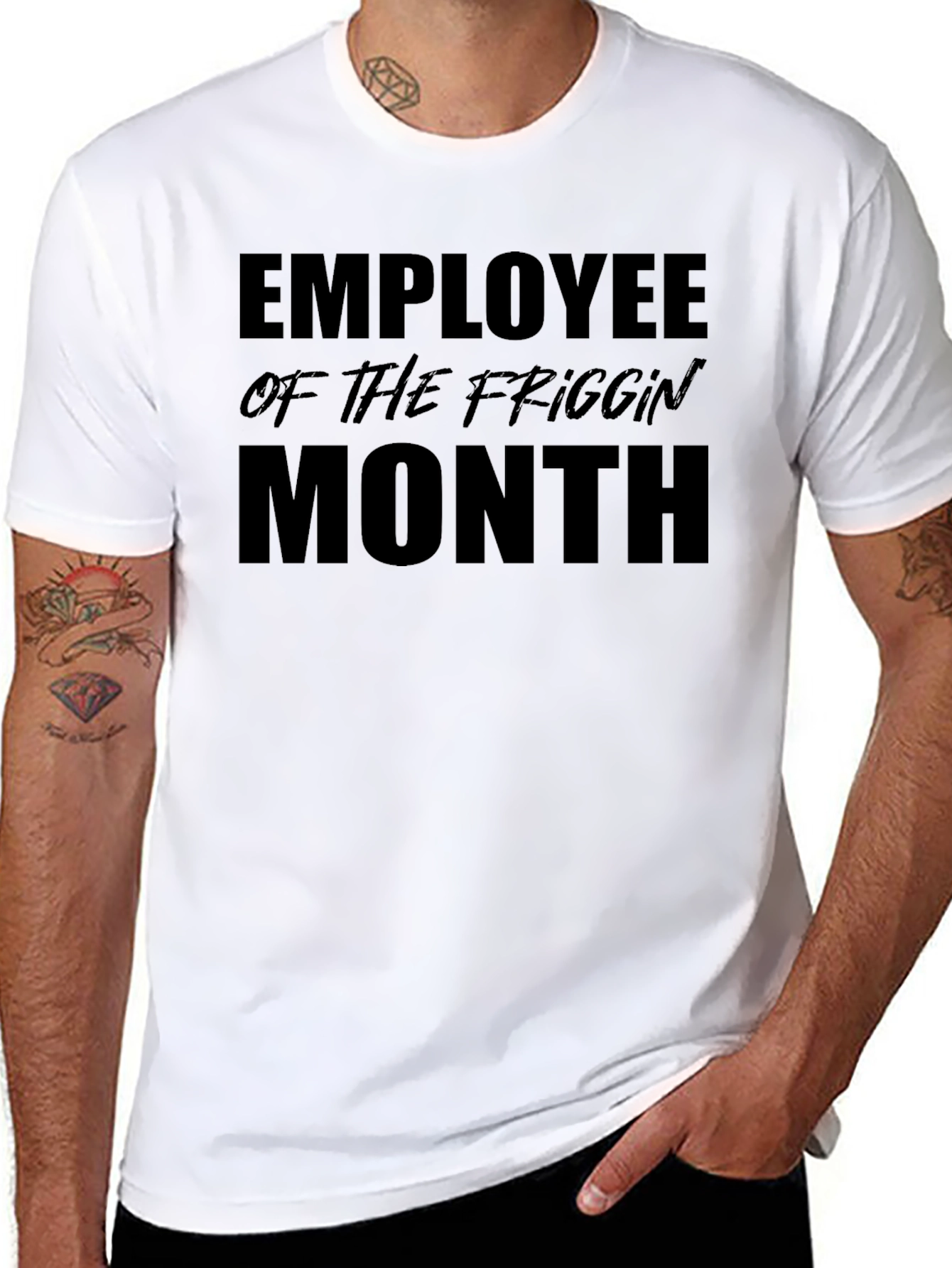 Employee of the Friggin Month T-Shirt - Black