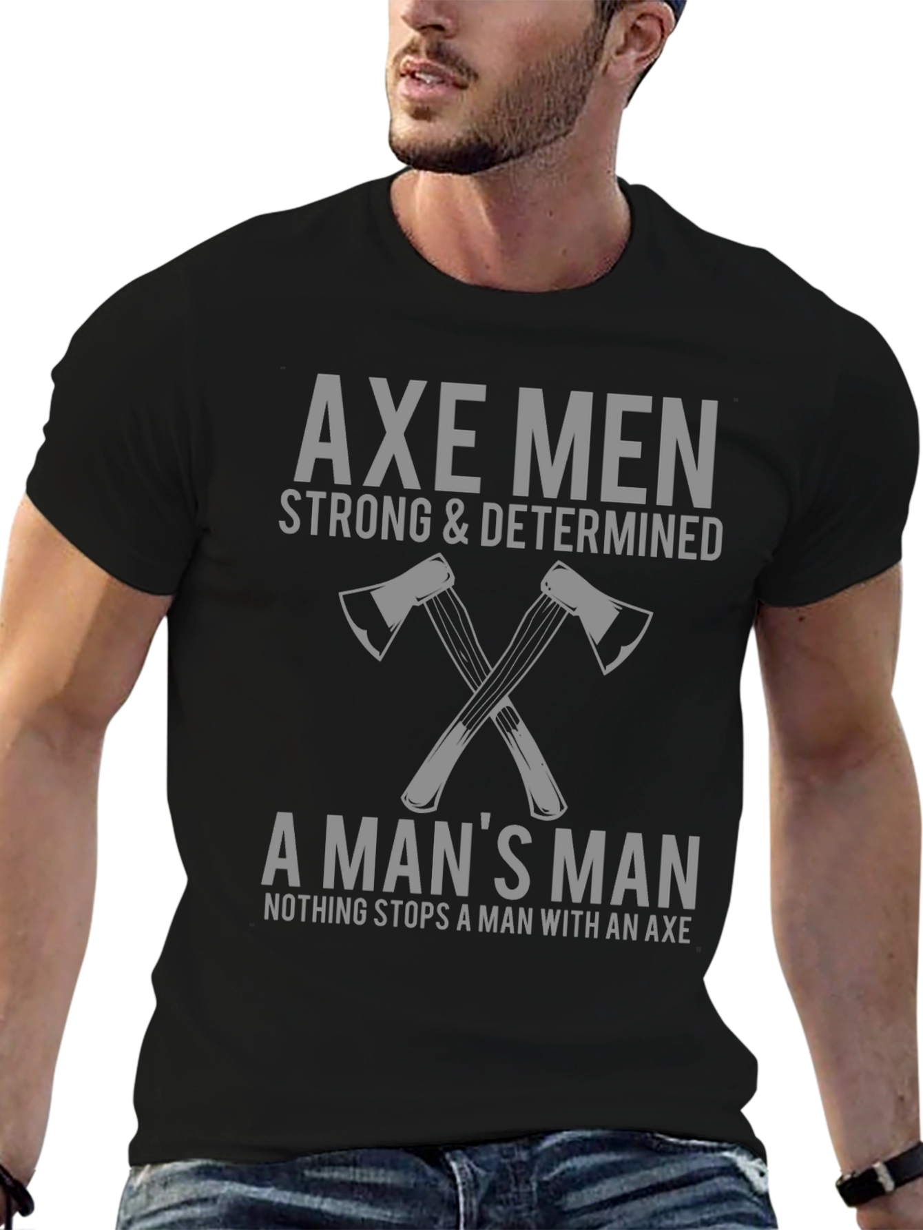 Axe Men Strong & Determined Graphic T-Shirt