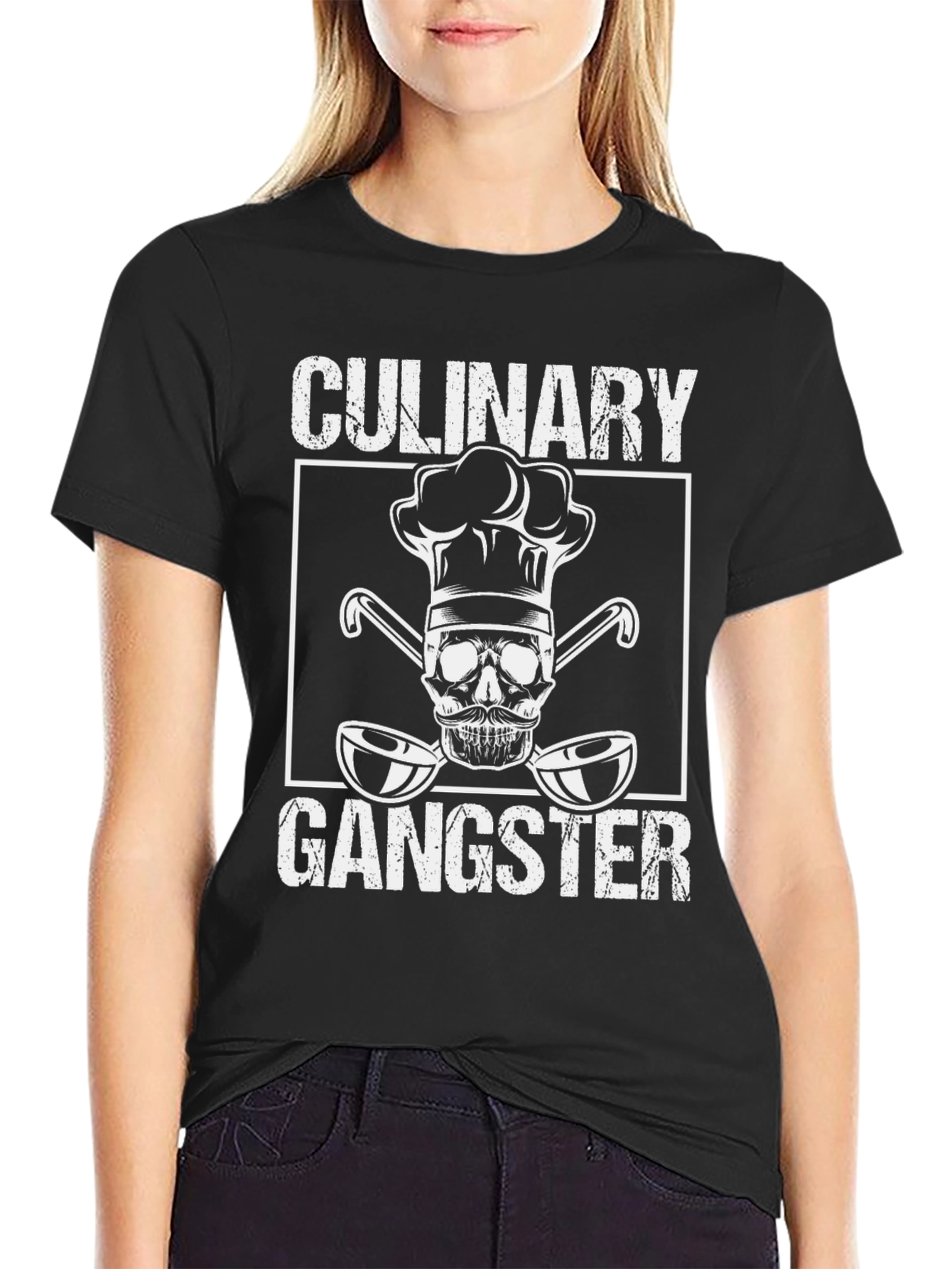 Culinary Gangster Black Graphic Tee