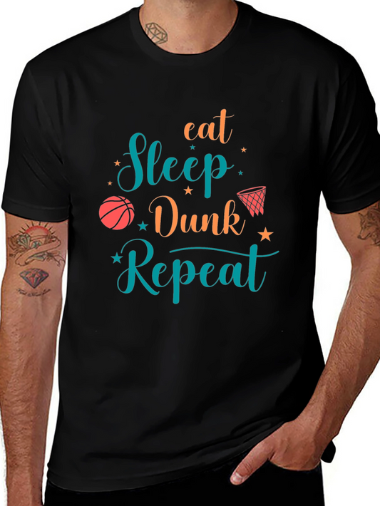 Eat Sleep Dunk Repeat Graphic Tee