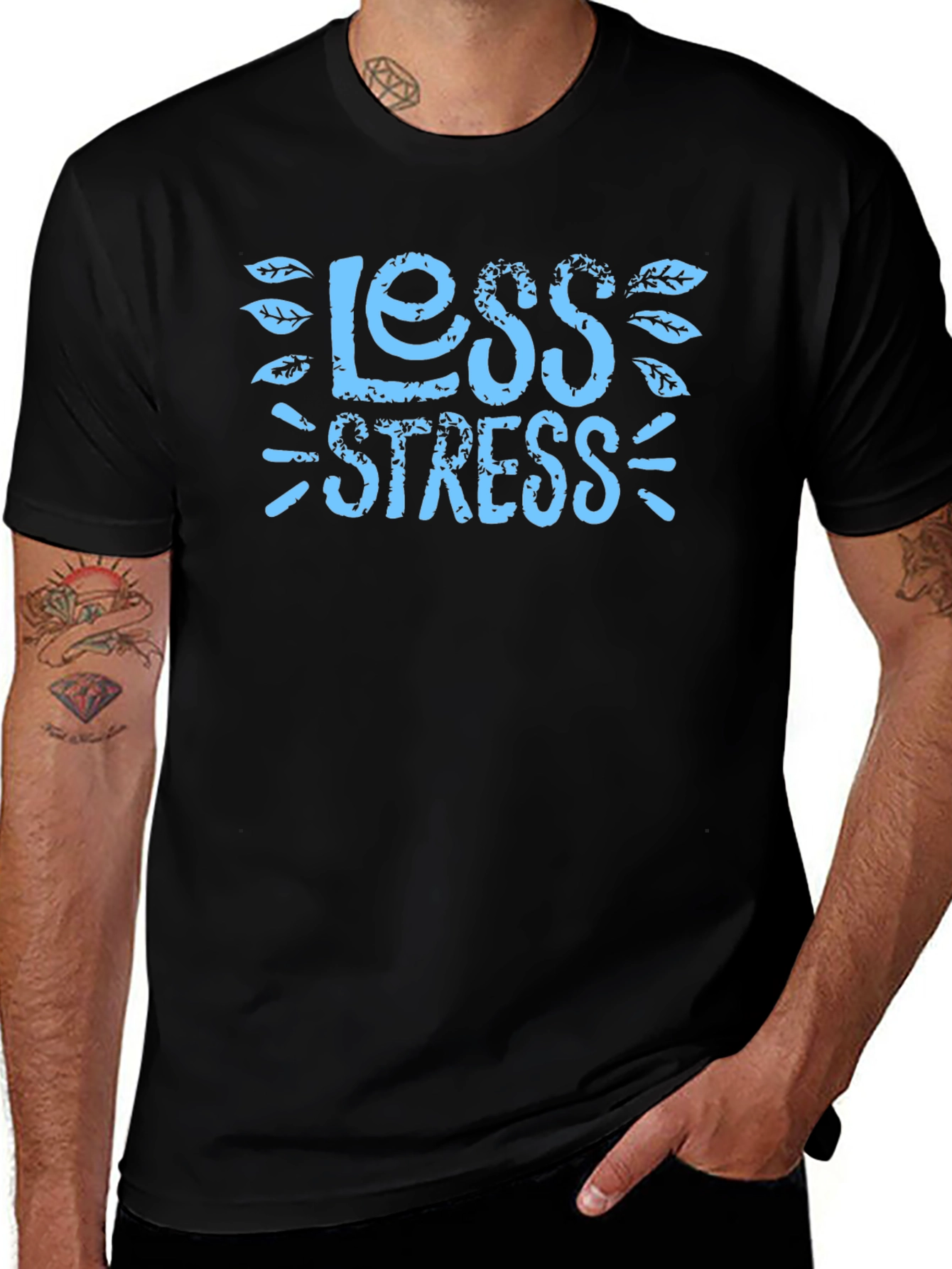 Less Stress Graphic Tee - Casual Comfort