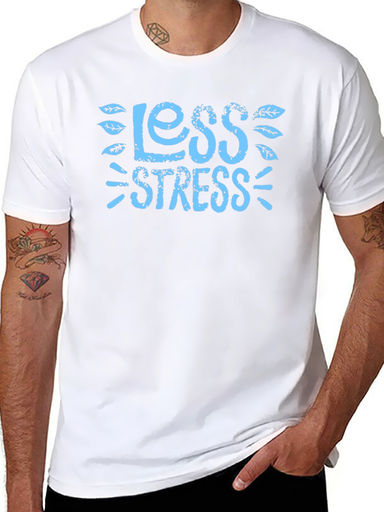 Less Stress Graphic Tee - Casual Comfort