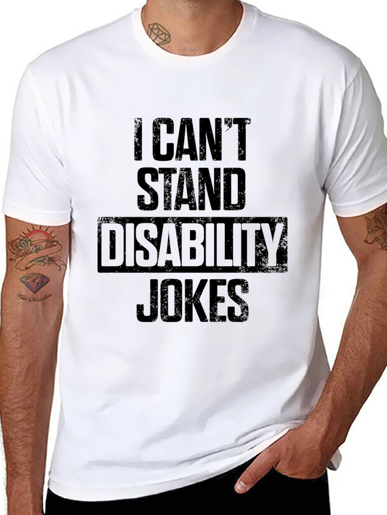 I Cant Stand Disability Jokes T-Shirt