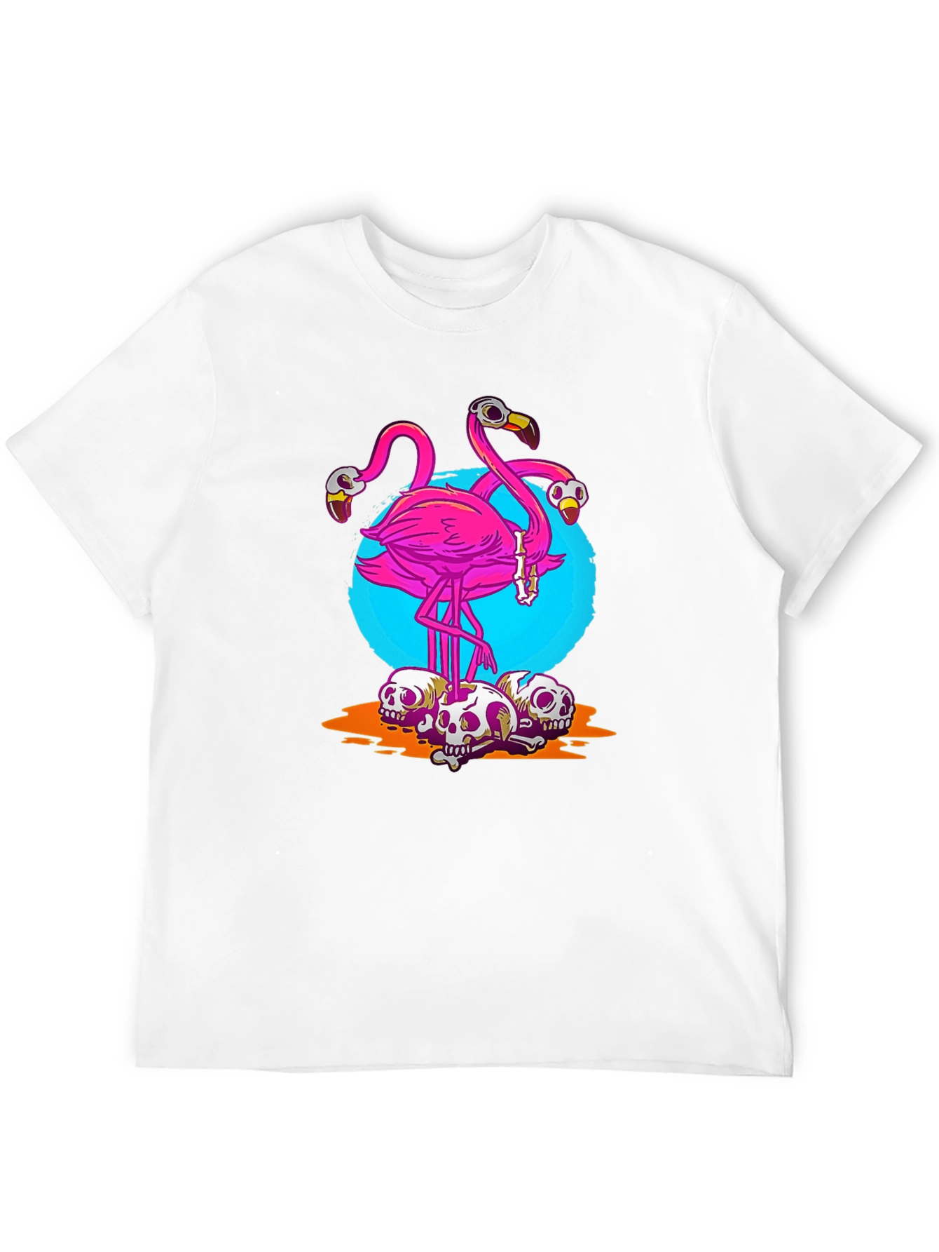 Flamingo Skull T-Shirt