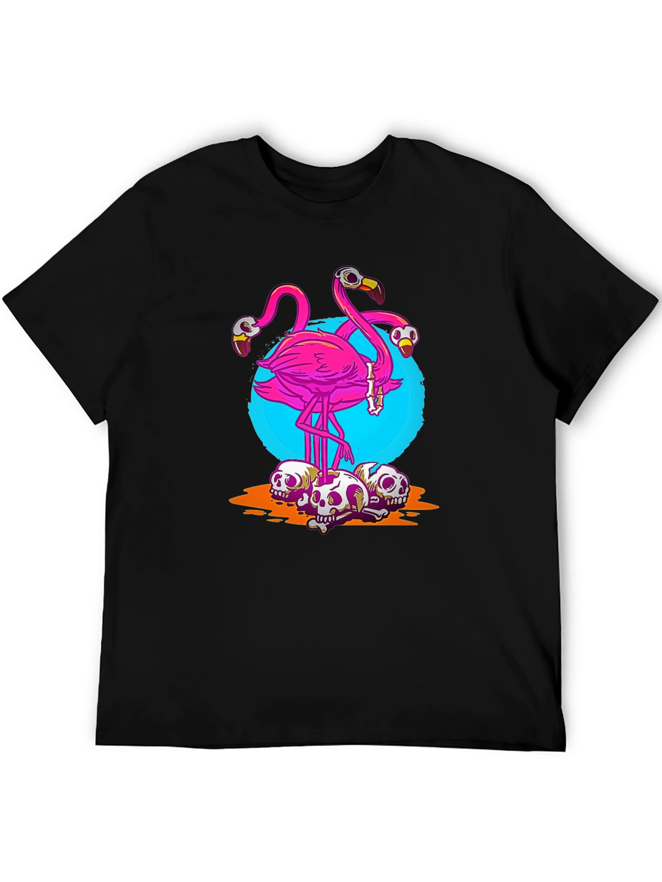 Flamingo Skull T-Shirt