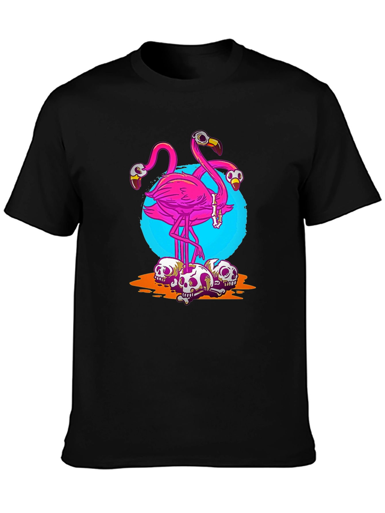 Flamingo Skull T-Shirt