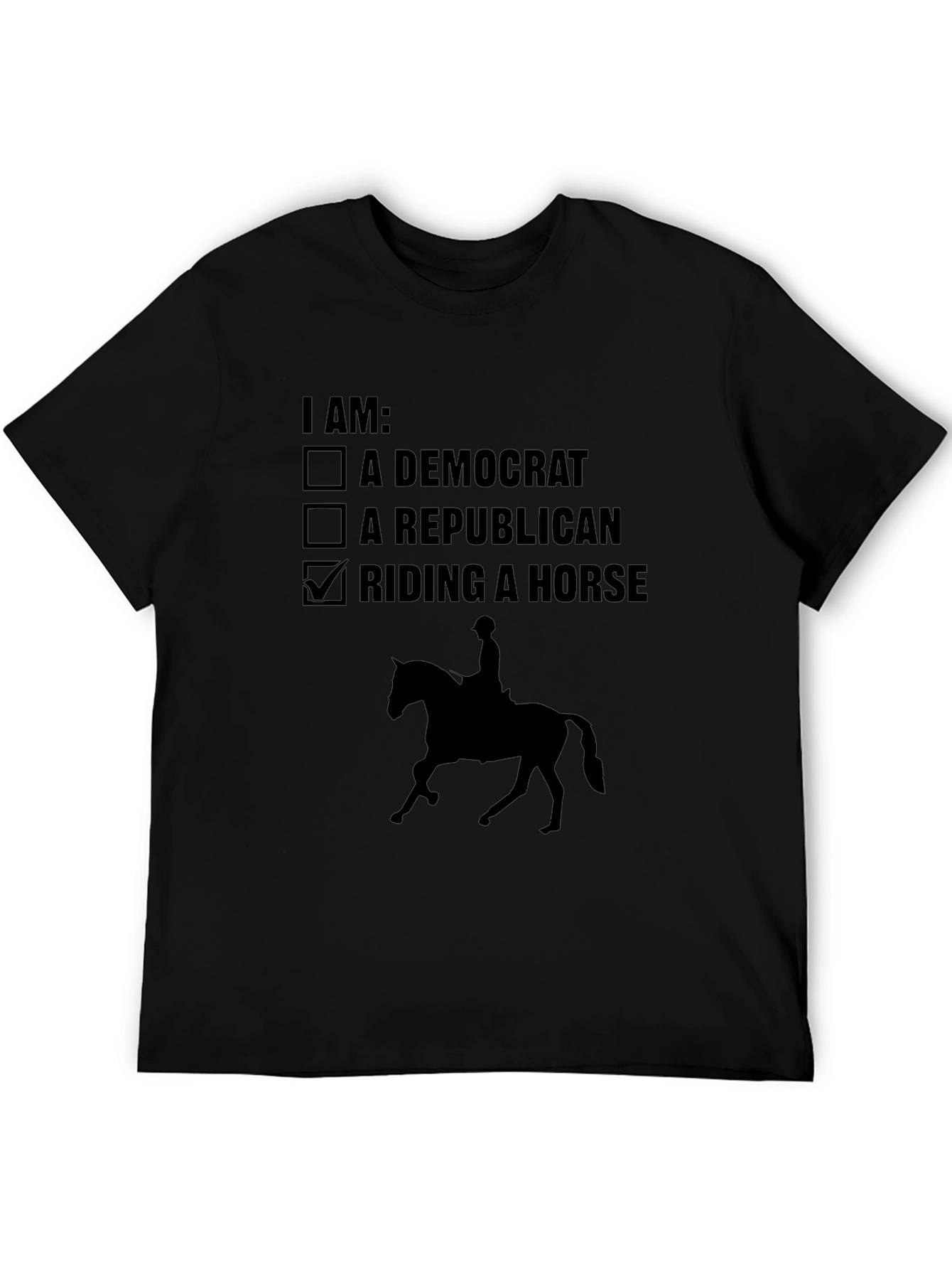 Funny Horse Riding T-Shirt - Political Humor