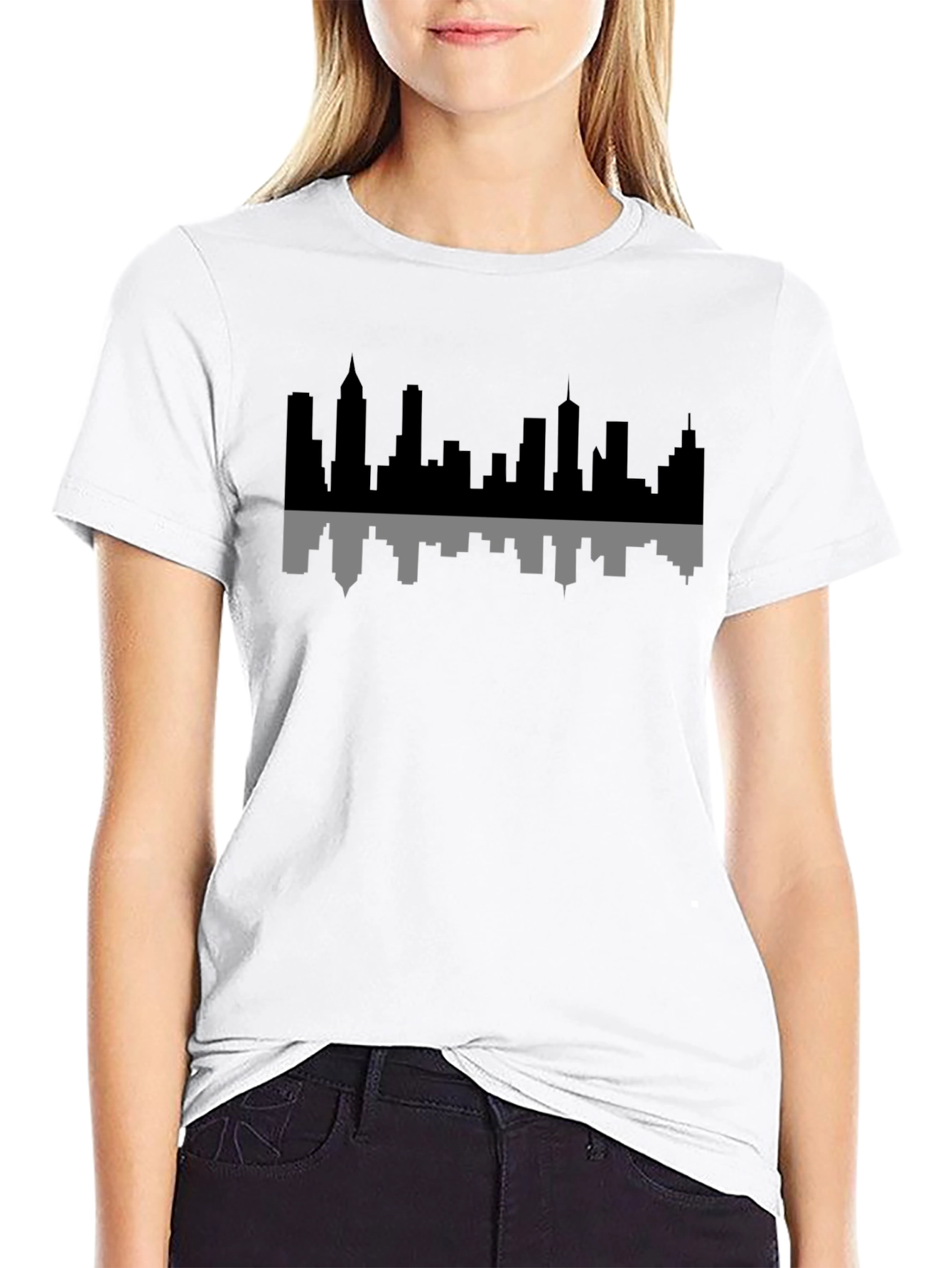 Cityscape Reflection Graphic Tee