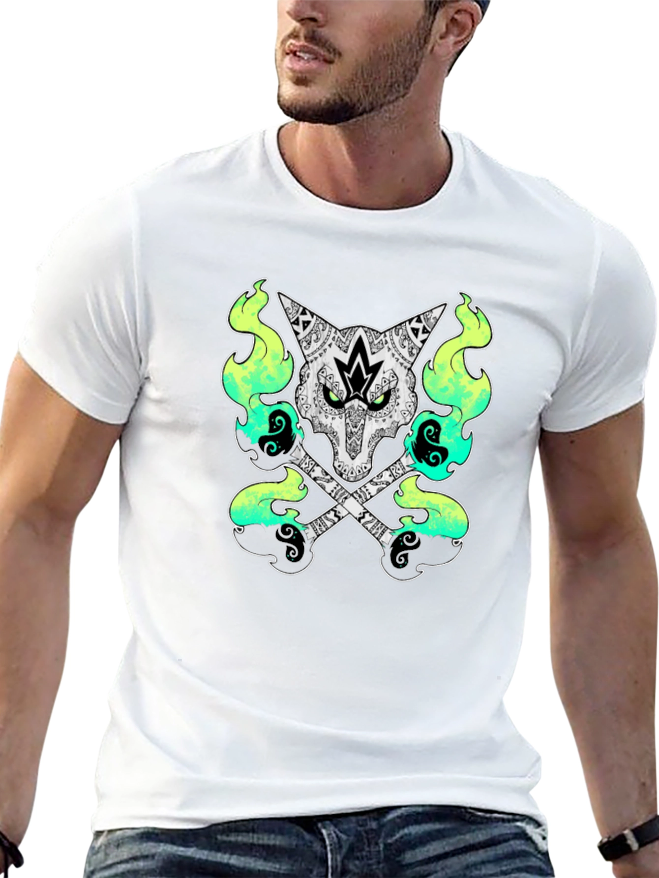 Skull & Guitars Graphic T-Shirt
