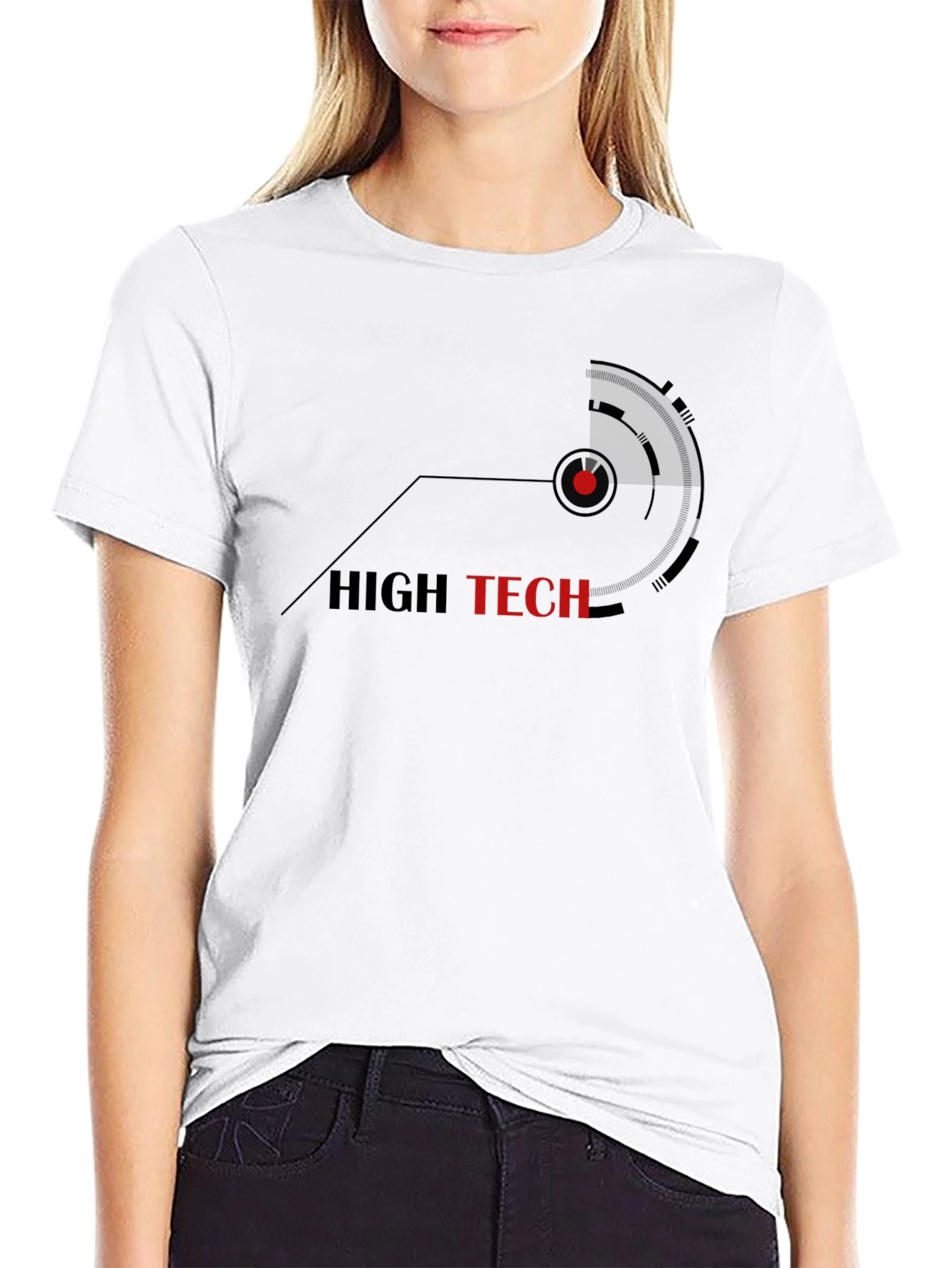 High Tech Graphic Tee - Modern Style