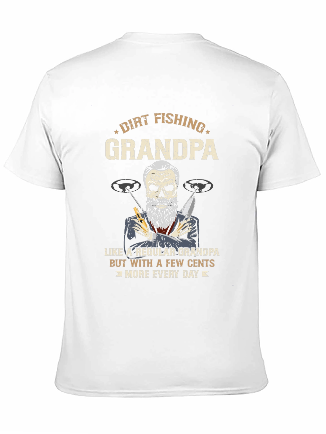 Dirt Fishing Grandpa T-Shirt