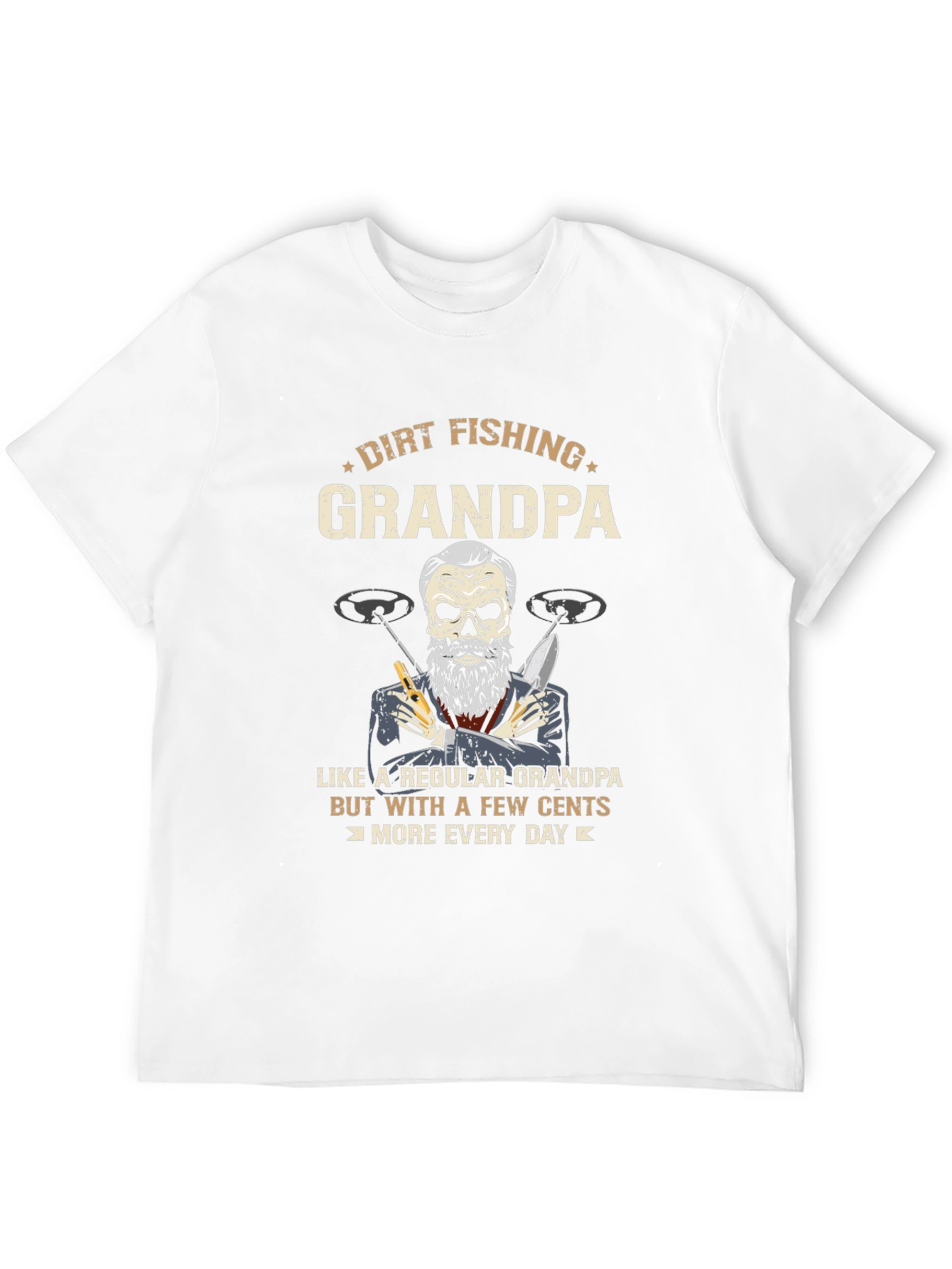 Dirt Fishing Grandpa T-Shirt