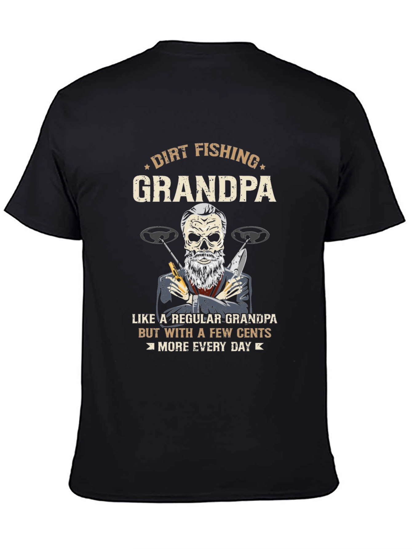Dirt Fishing Grandpa T-Shirt
