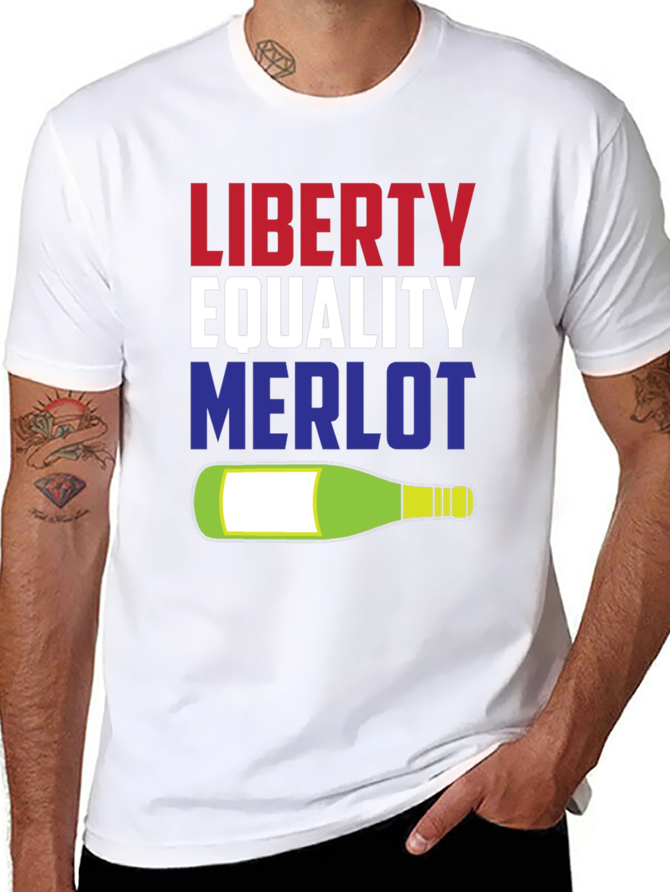 Liberty Equality Merlot Graphic Tee
