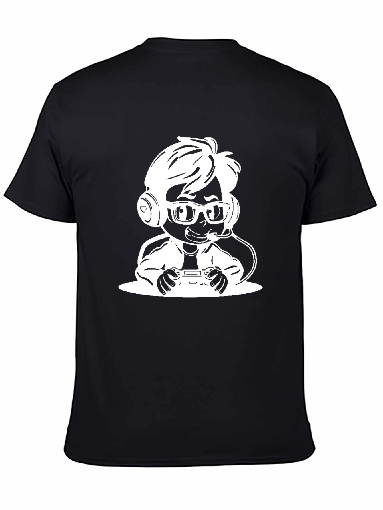 Gamer Kid T-Shirt - Black Cotton Blend