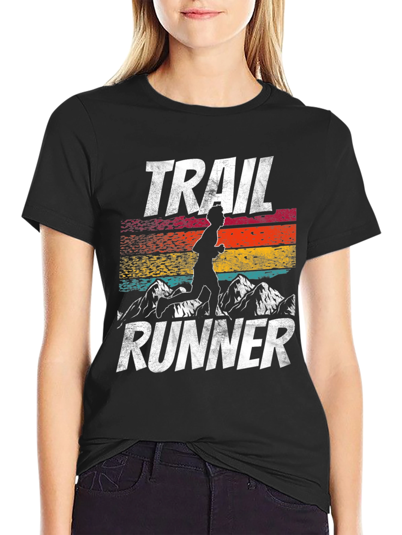 Trail Runner Graphic Tee - Retro Style