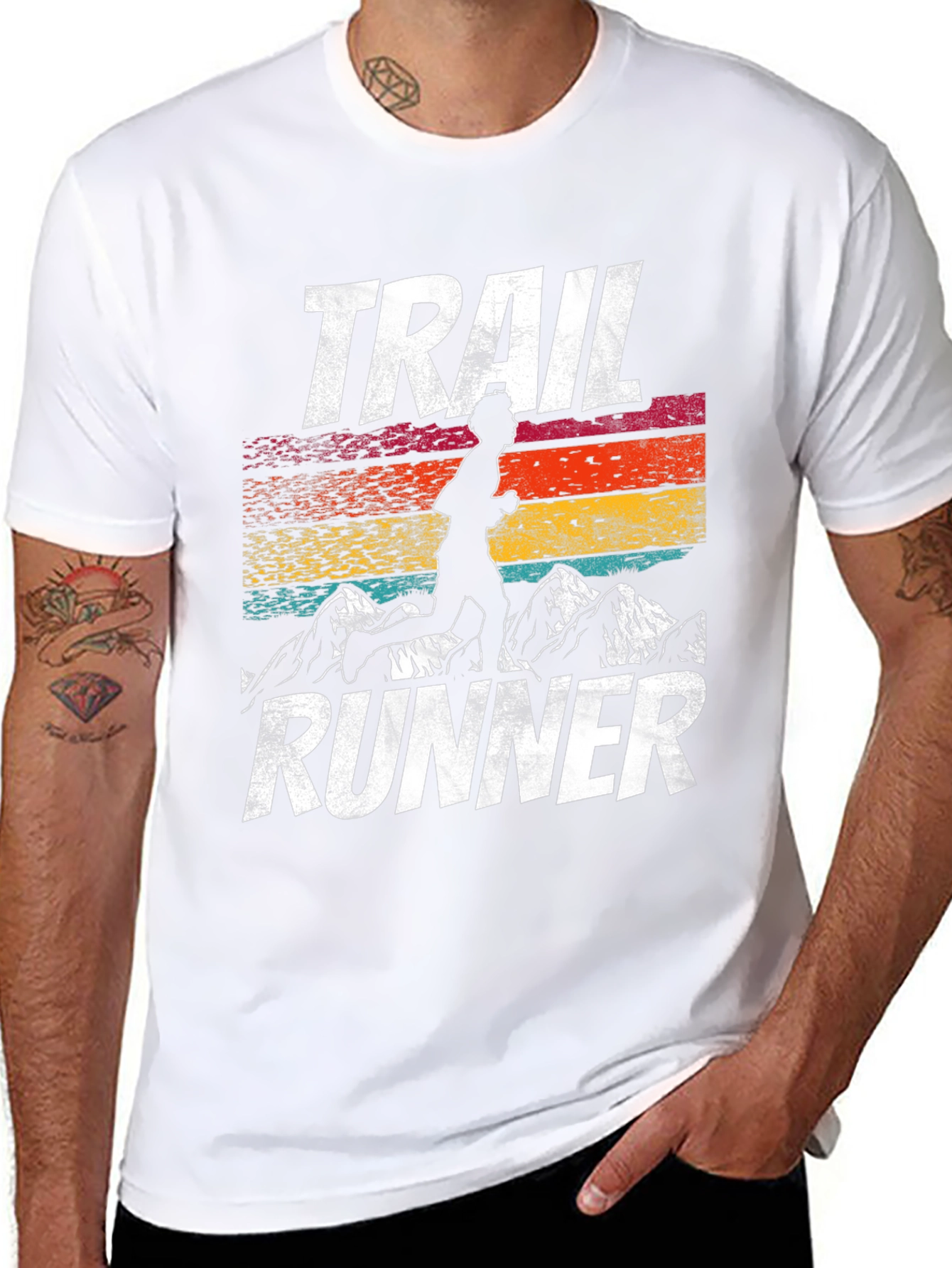 Trail Runner Graphic Tee - Retro Style