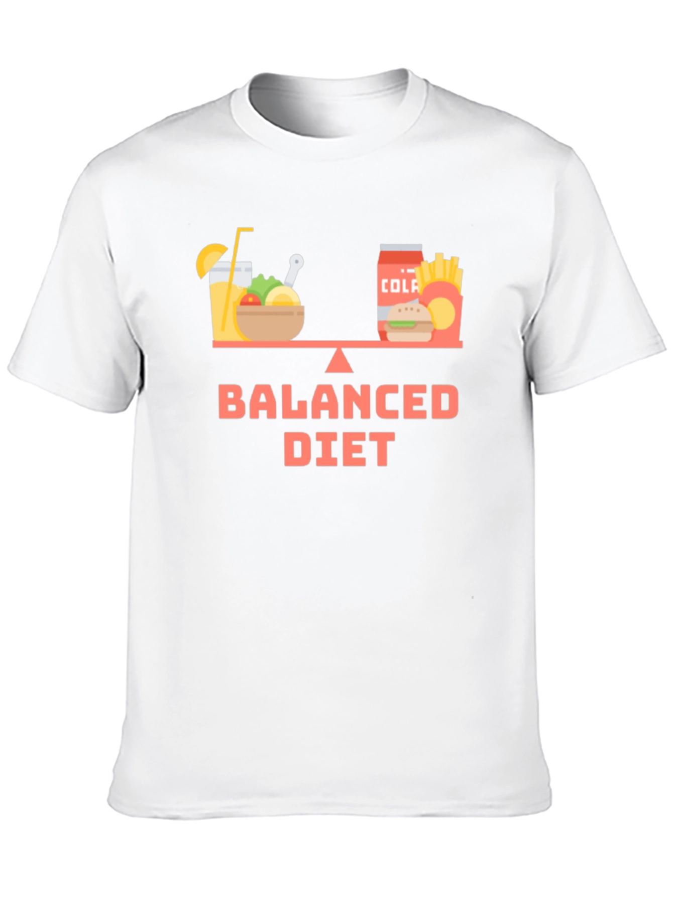 Balanced Diet T-Shirt - Funny Foodie Tee