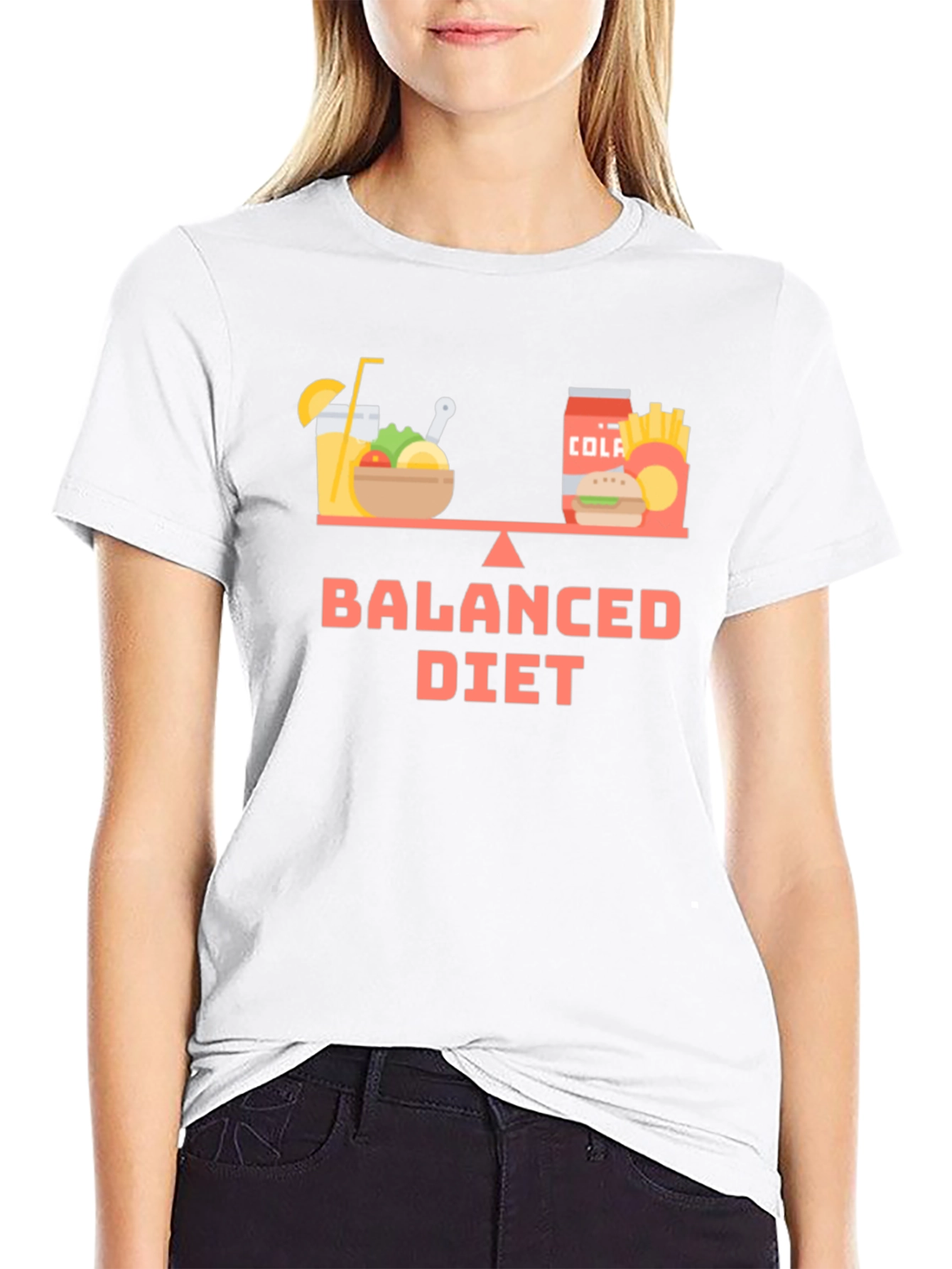 Balanced Diet T-Shirt - Funny Foodie Tee