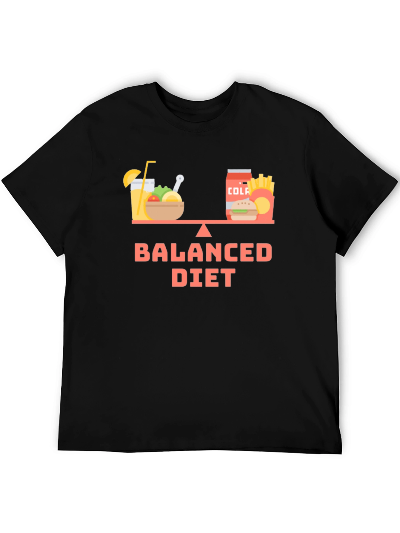 Balanced Diet T-Shirt - Funny Foodie Tee