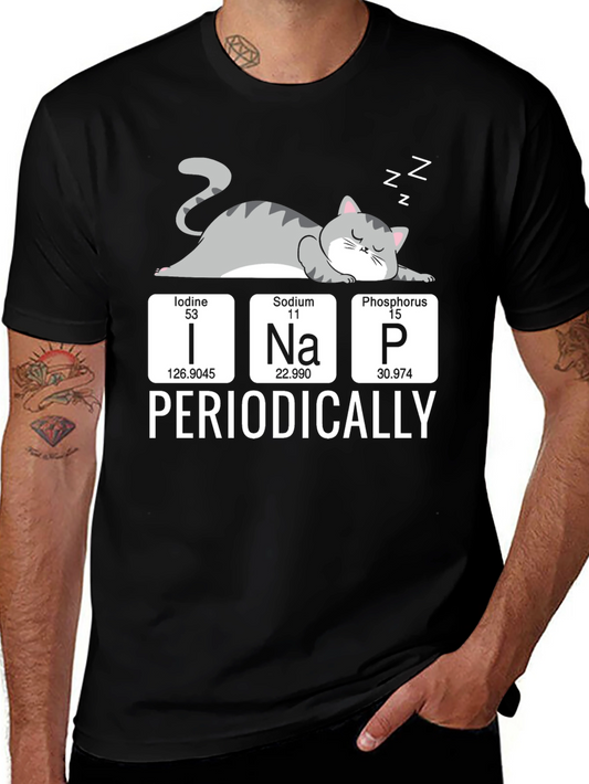 Periodically Cat Nap T-Shirt Funny Science Tee