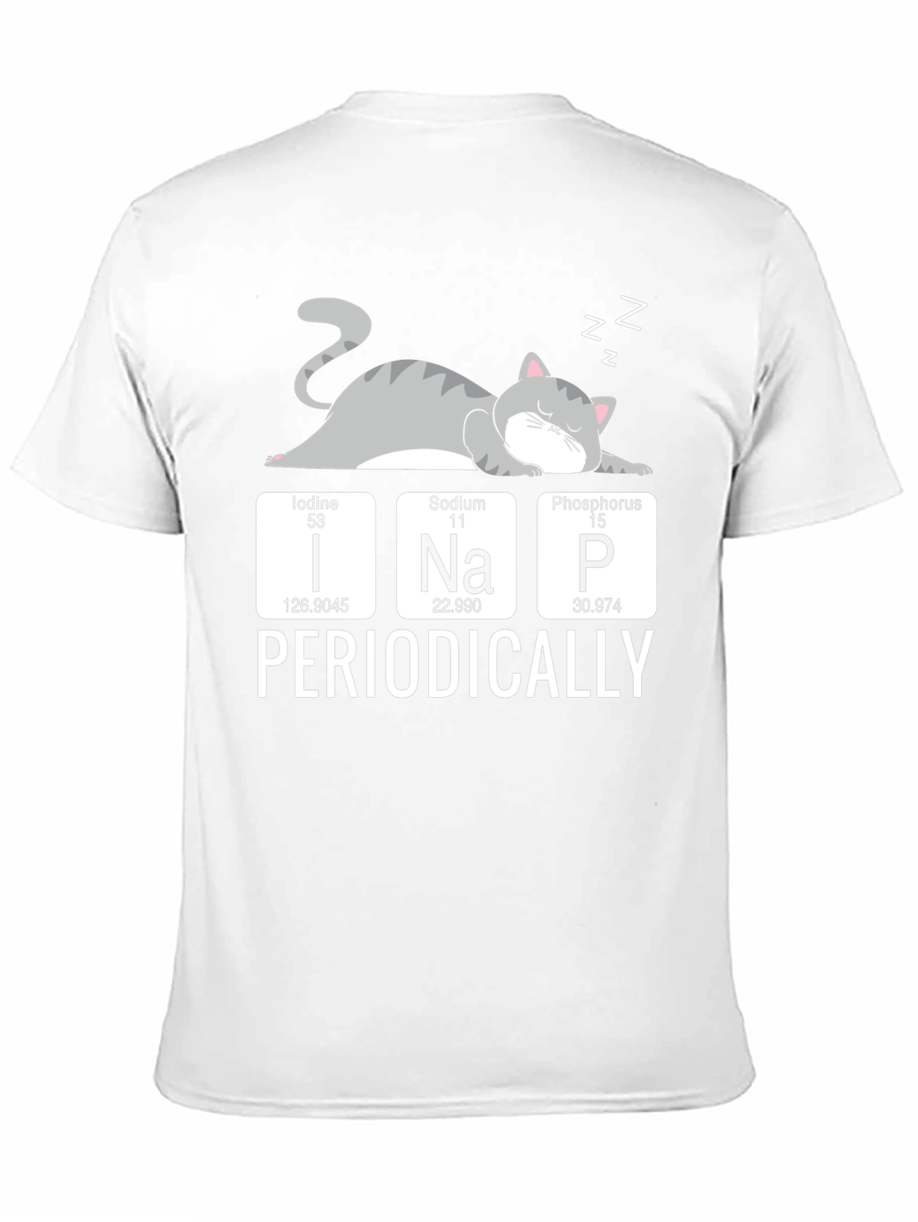 Periodically Cat Nap T-Shirt Funny Science Tee