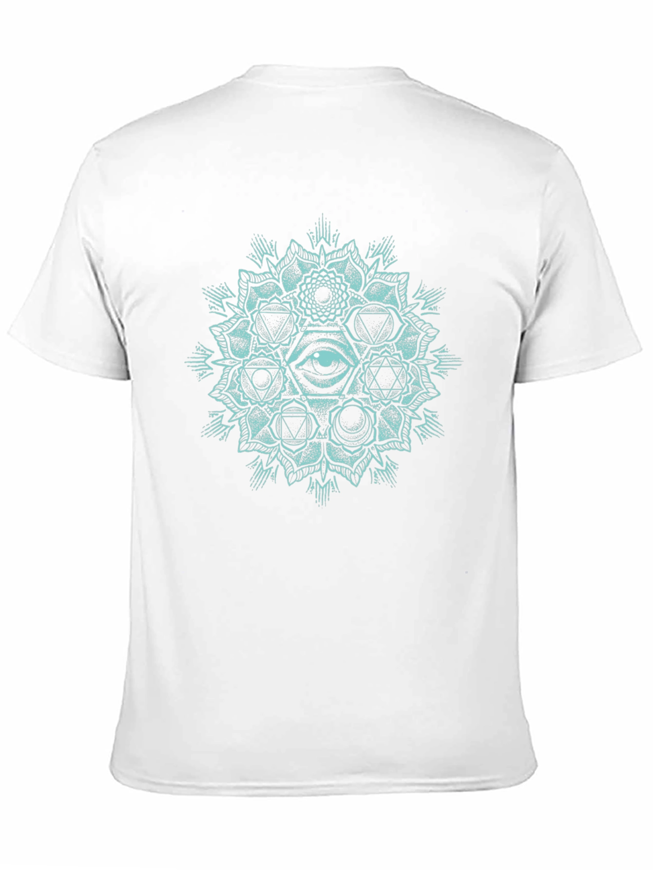 Mystic Eye Mandala Graphic T-Shirt - Black