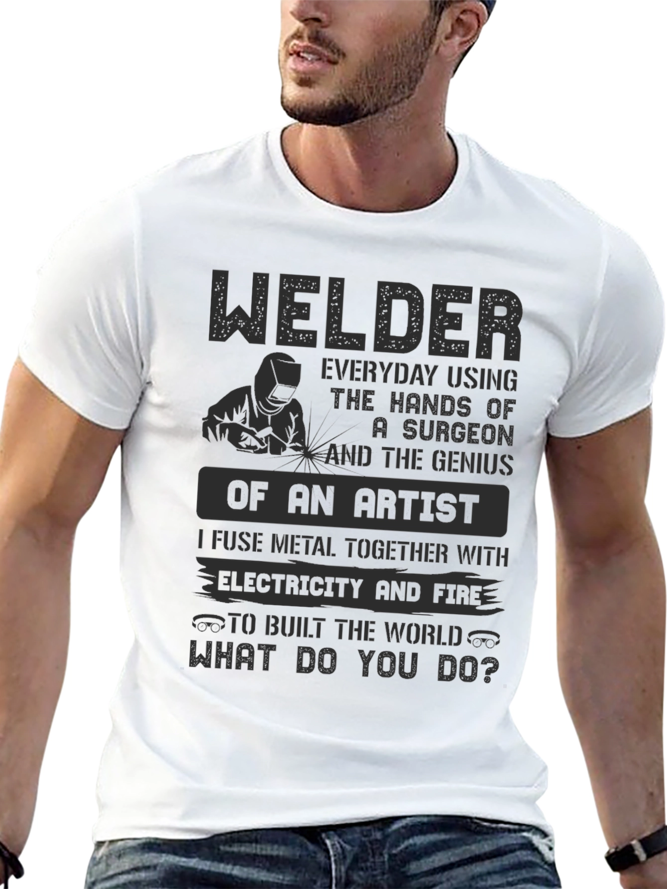 Welder Artist T-Shirt - Everyday Hero Apparel